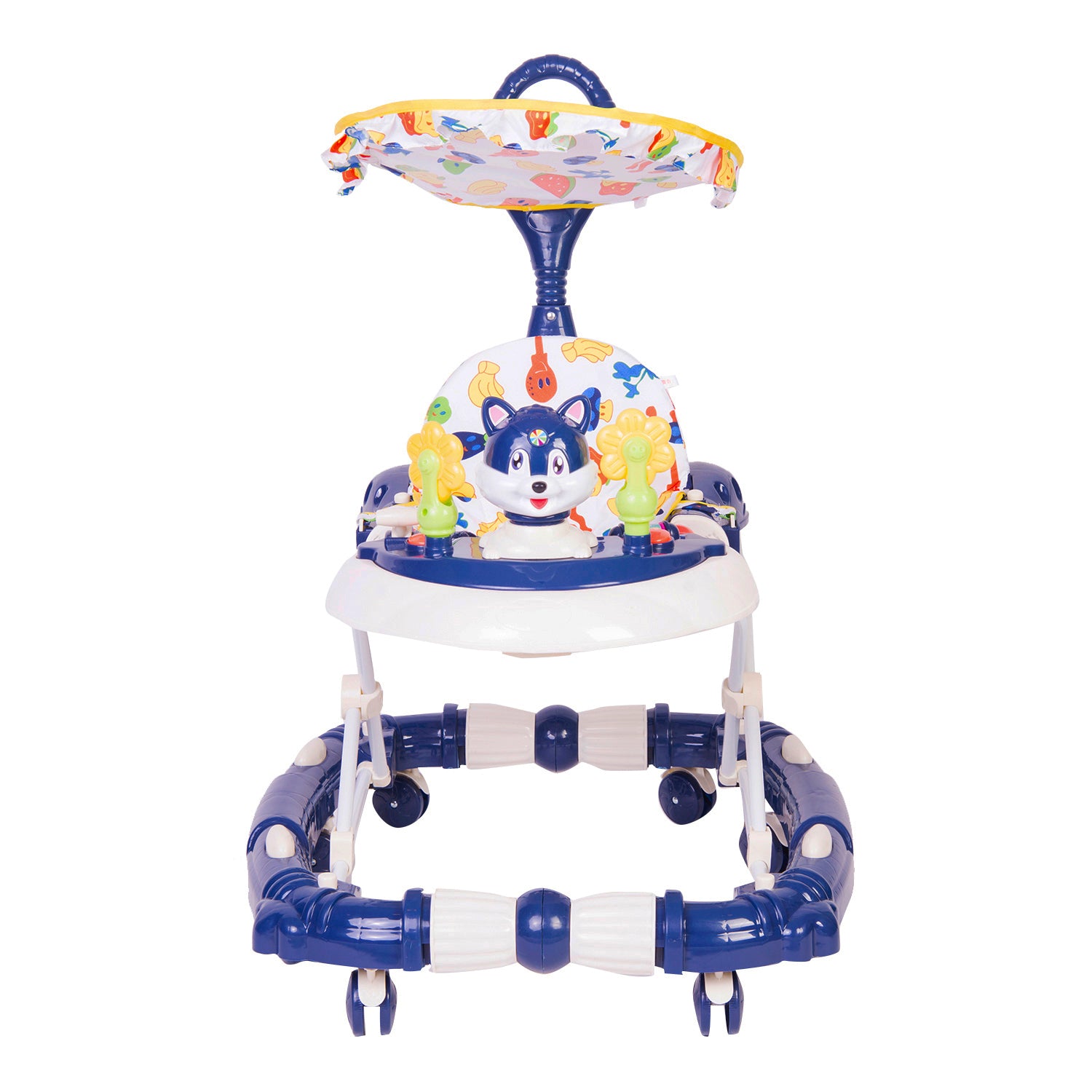 Fruity Blue 2 in 1 Premium Walker Cum Rocker - Baby Moo