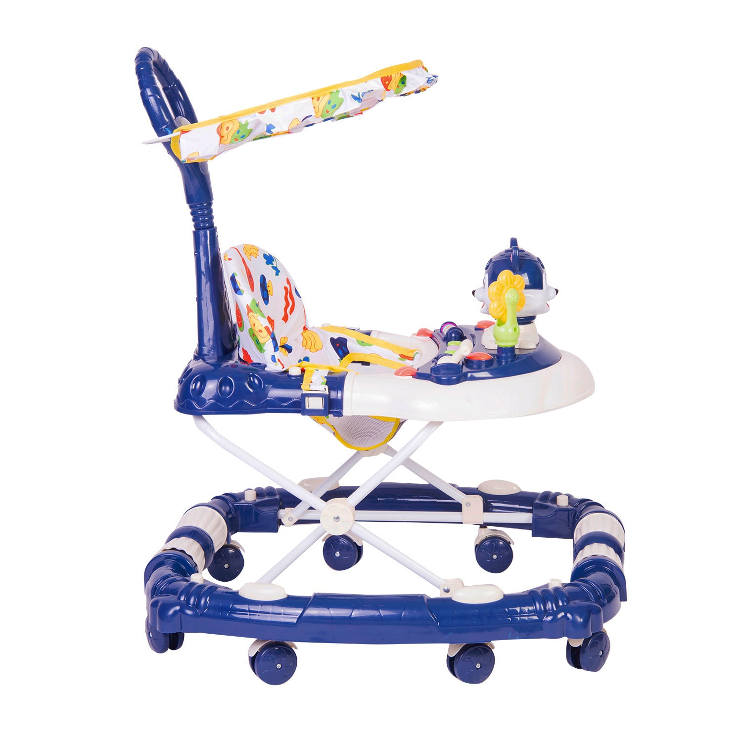 Fruity Blue 2 in 1 Premium Walker Cum Rocker - Baby Moo