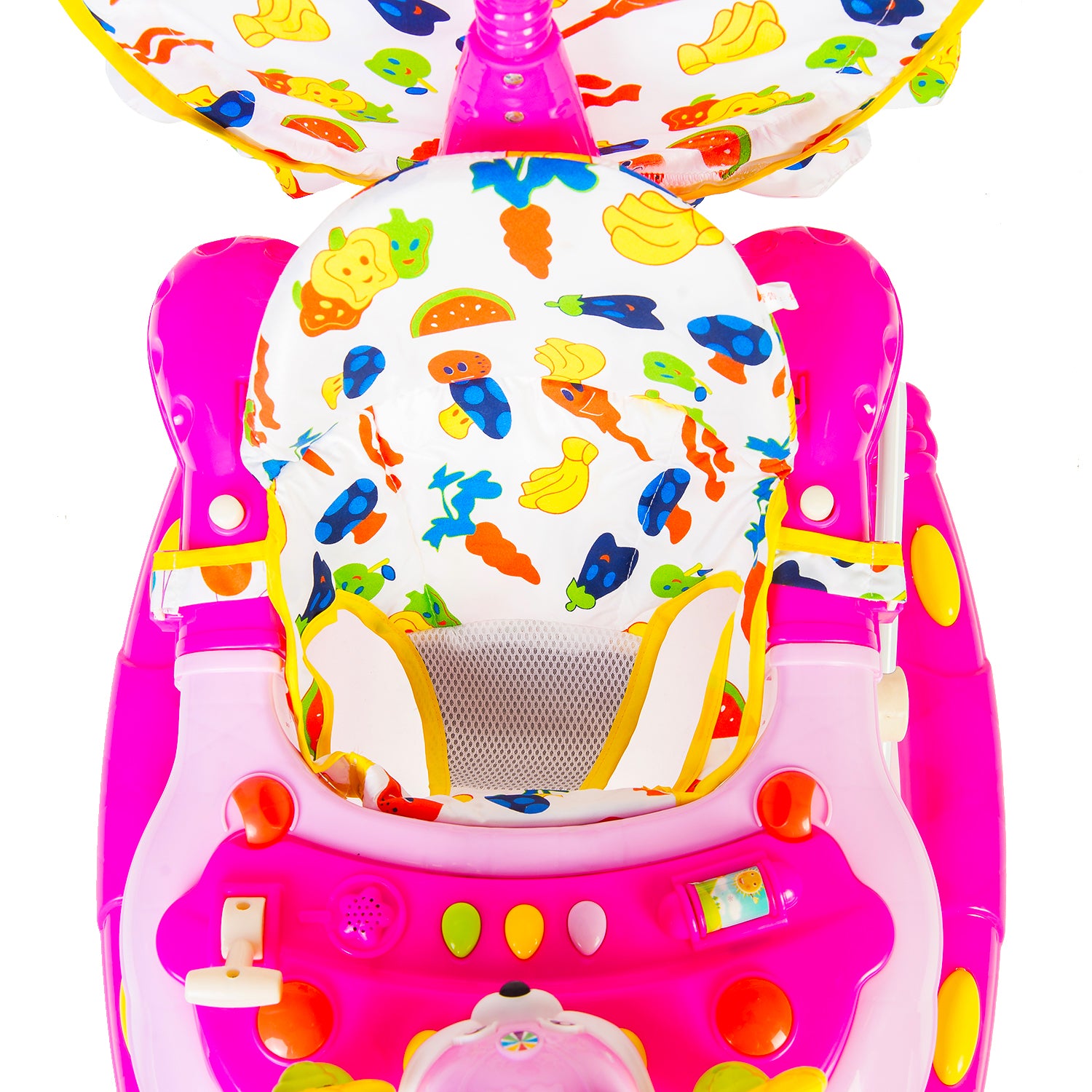 Fruity Pink 2 in 1 Premium Walker Cum Rocker - Baby Moo