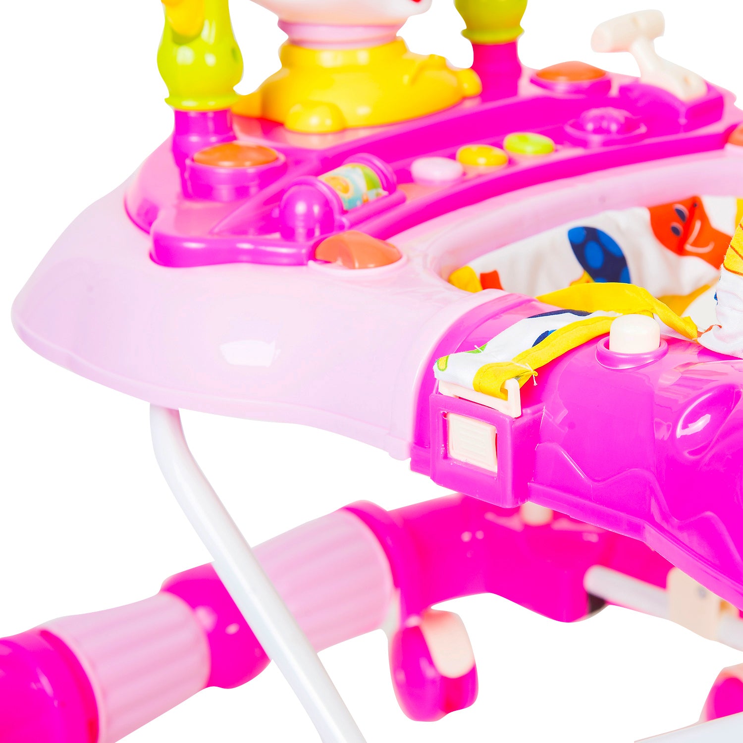 Fruity Pink 2 in 1 Premium Walker Cum Rocker - Baby Moo