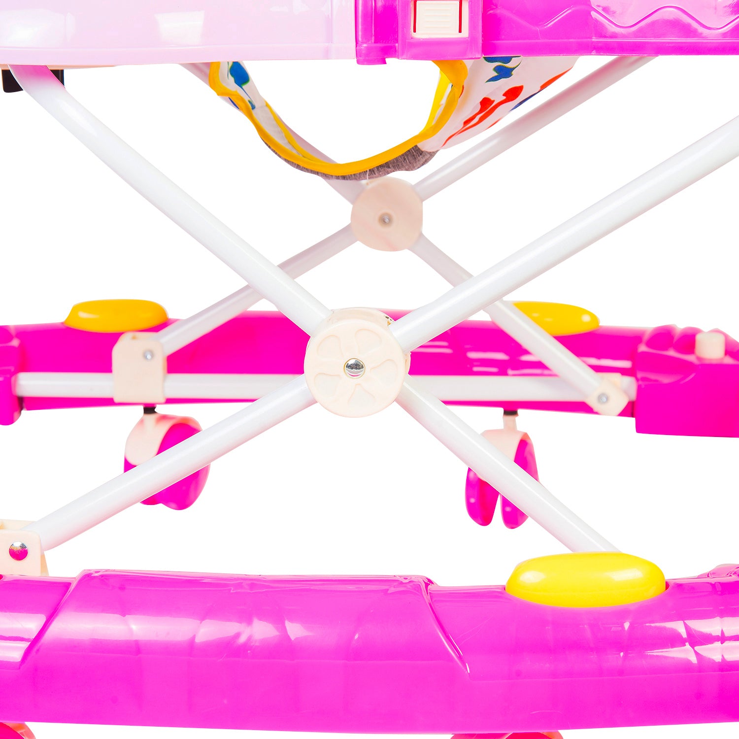 Fruity Pink 2 in 1 Premium Walker Cum Rocker - Baby Moo