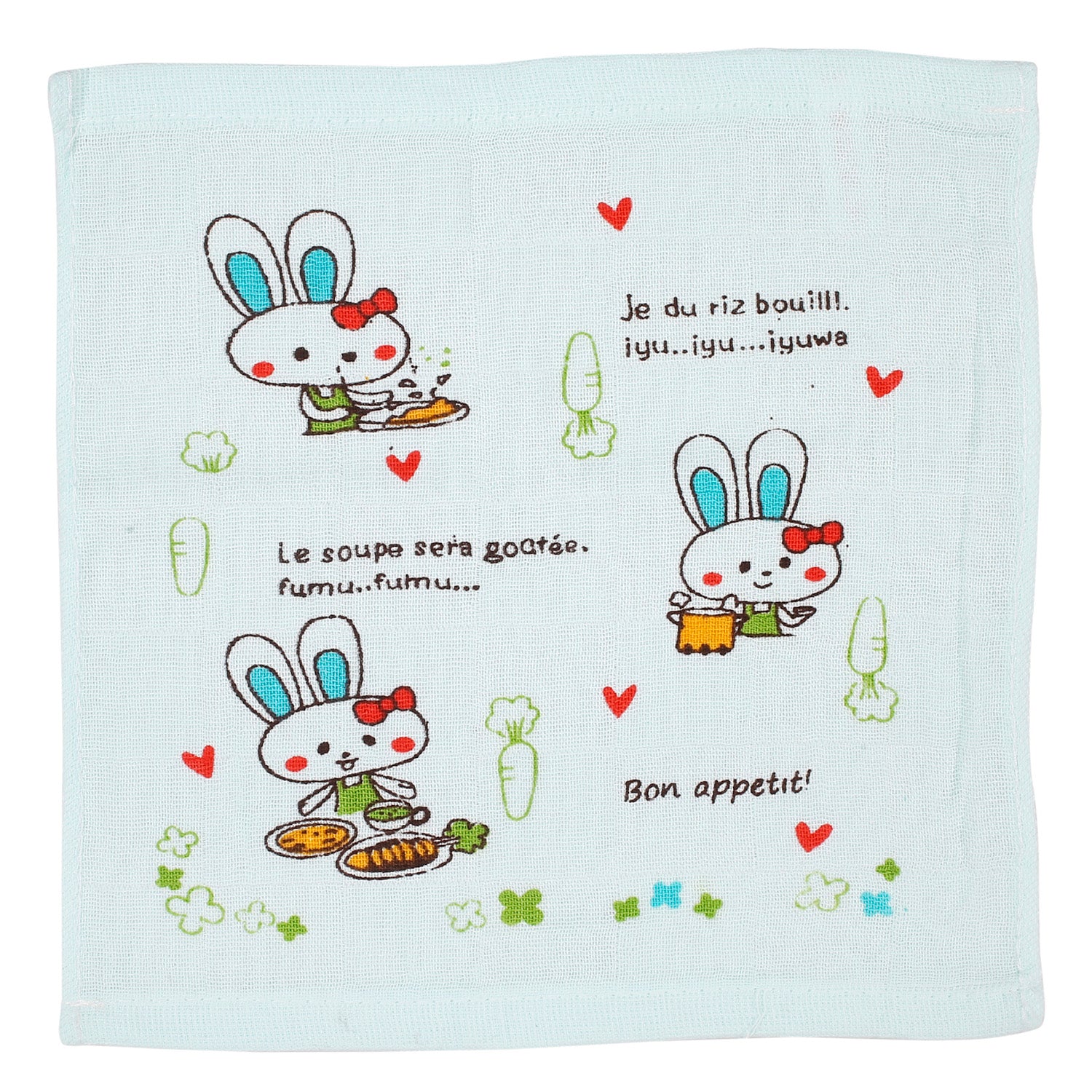 Bunny And Giraffe Multicolour 5 Pk Wash Cloths