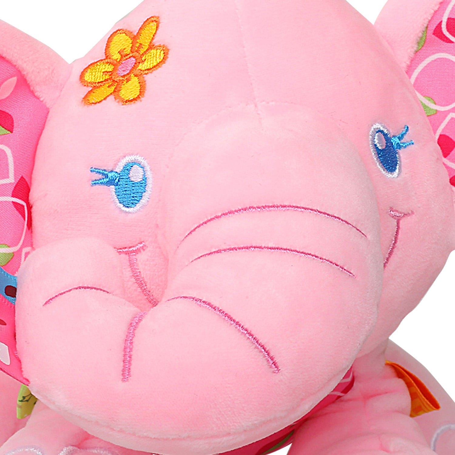 Pretty Elephant Pink Hanging Pulling Toy - Baby Moo
