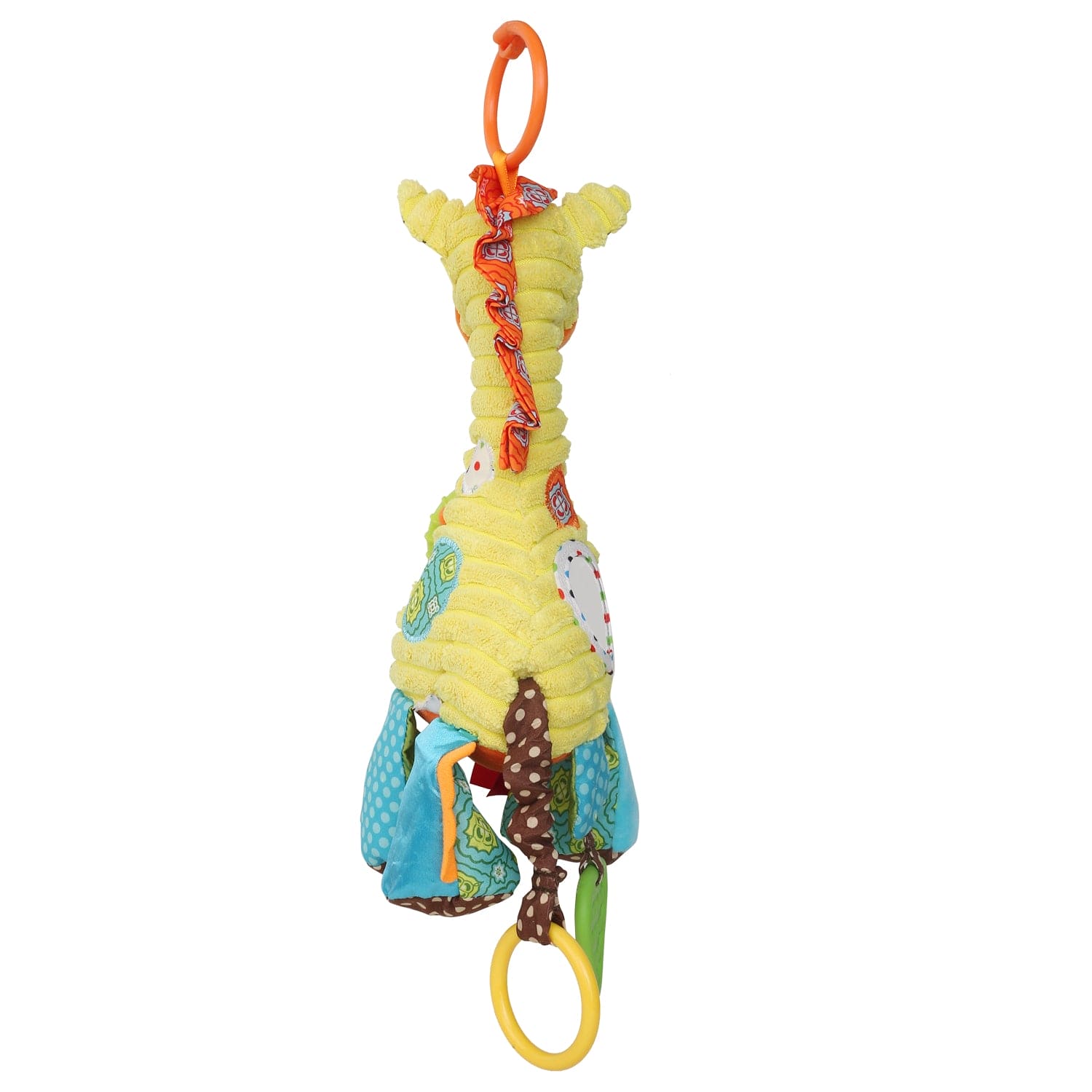 Giraffe Yellow Pulling Toy With Teether - Baby Moo