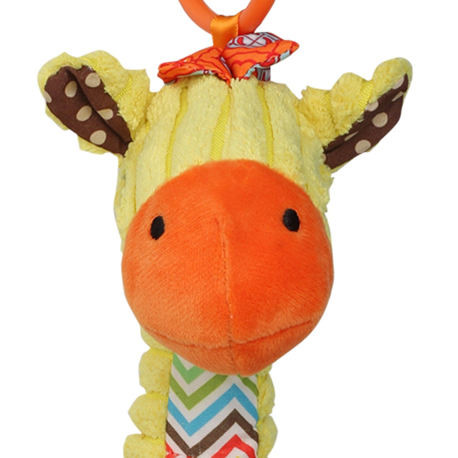 Giraffe Yellow Pulling Toy With Teether - Baby Moo