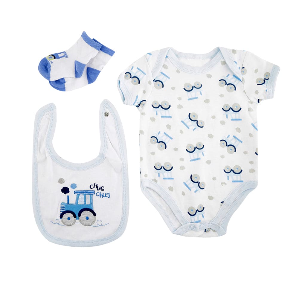 Construction Trucks Blue 5 Pcs Gift Set - Baby Moo