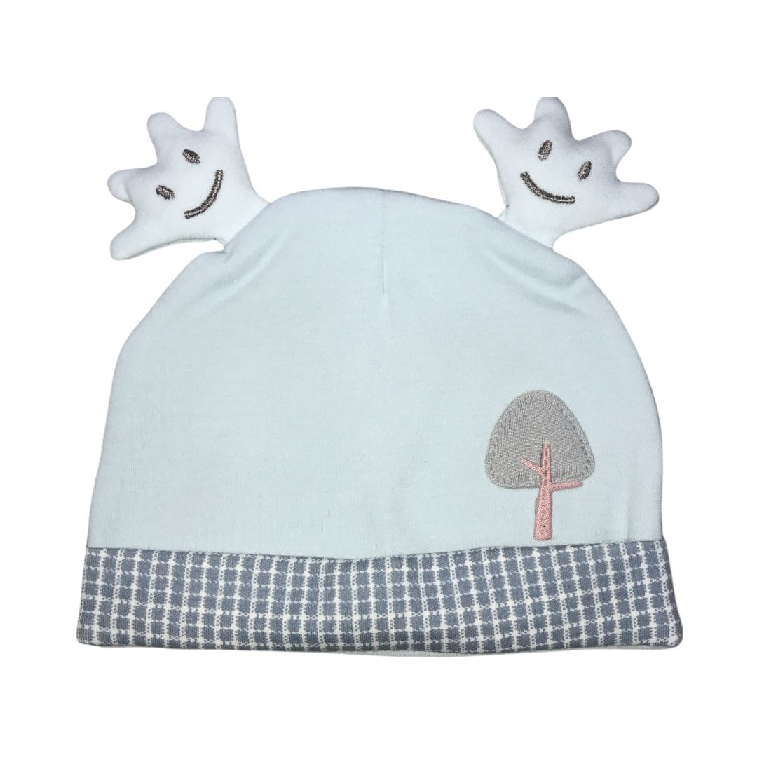 Antler Blue Cap - Baby Moo