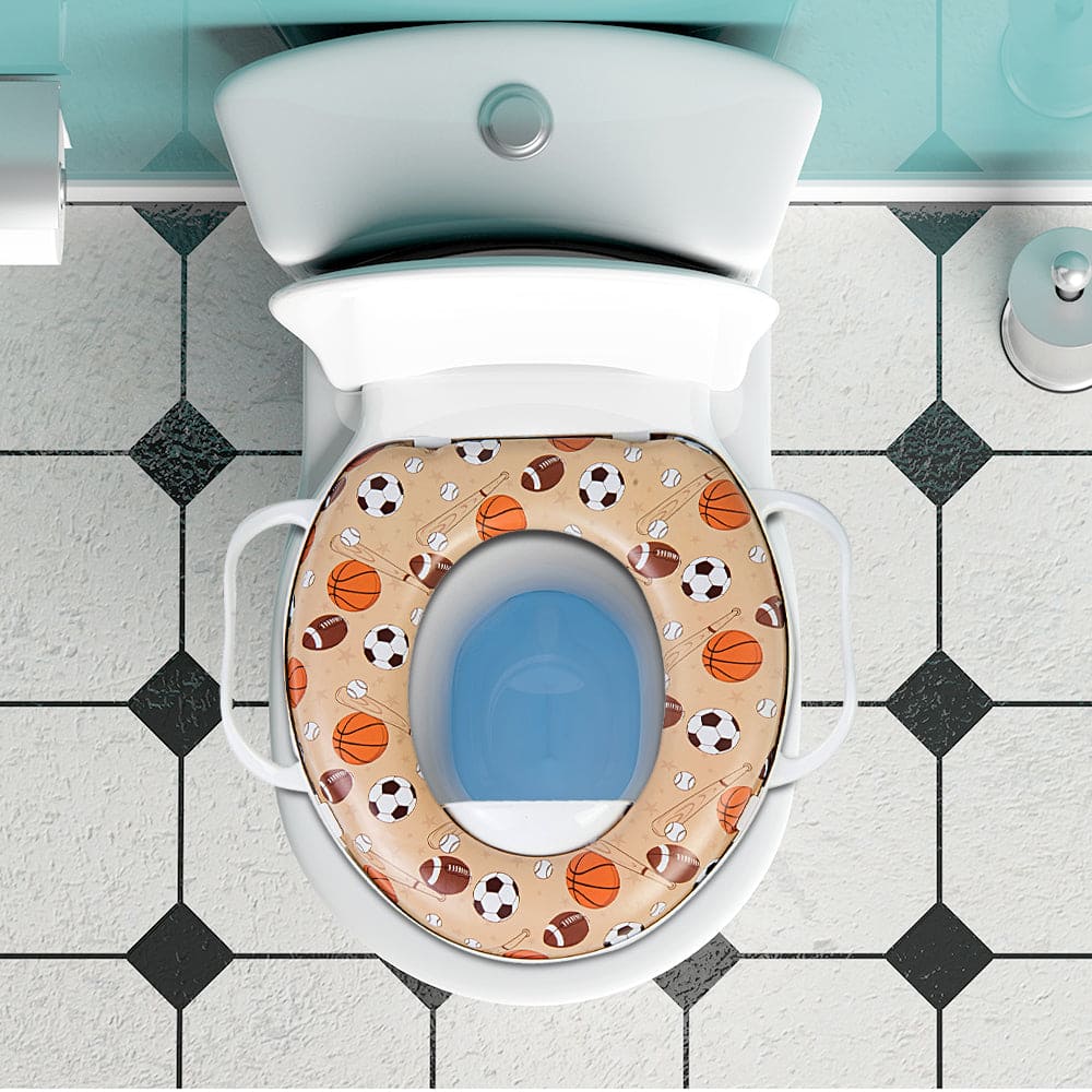 Sports Star Beige Potty Seat With Handle