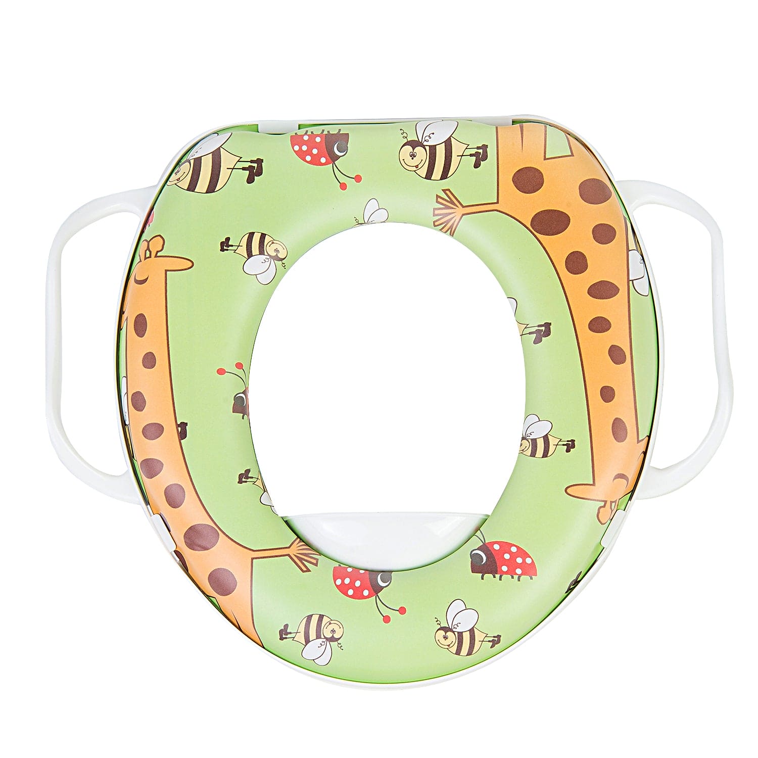 Giraffe Green Potty Seat With Handle