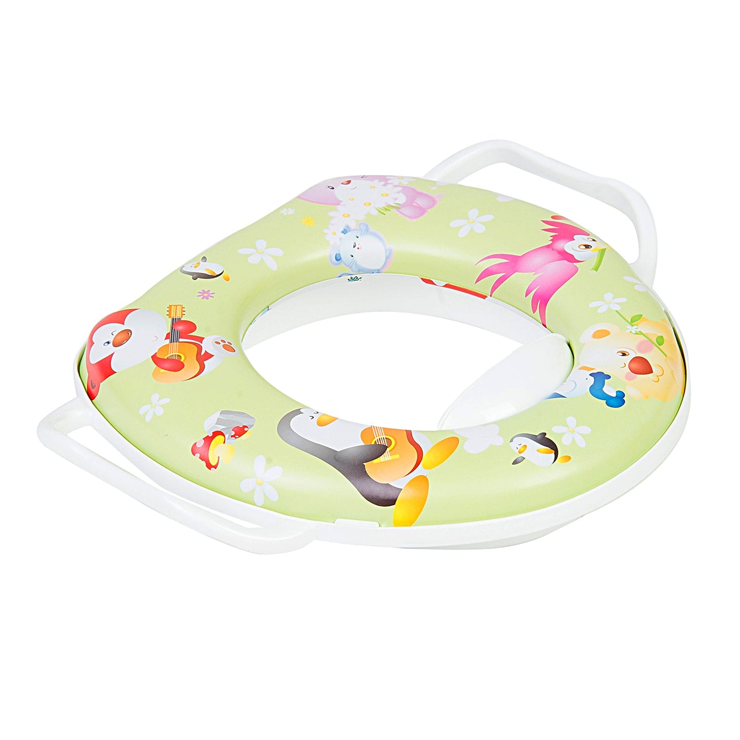 Penguins Green Potty Seat With Handle - Baby Moo