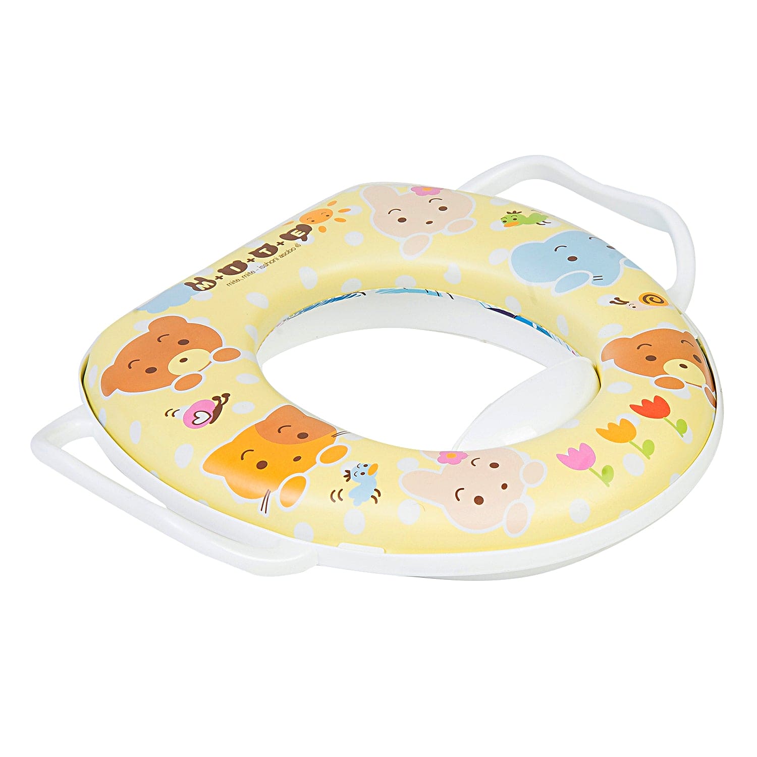Animals Yellow Potty Seat With Handle - Baby Moo
