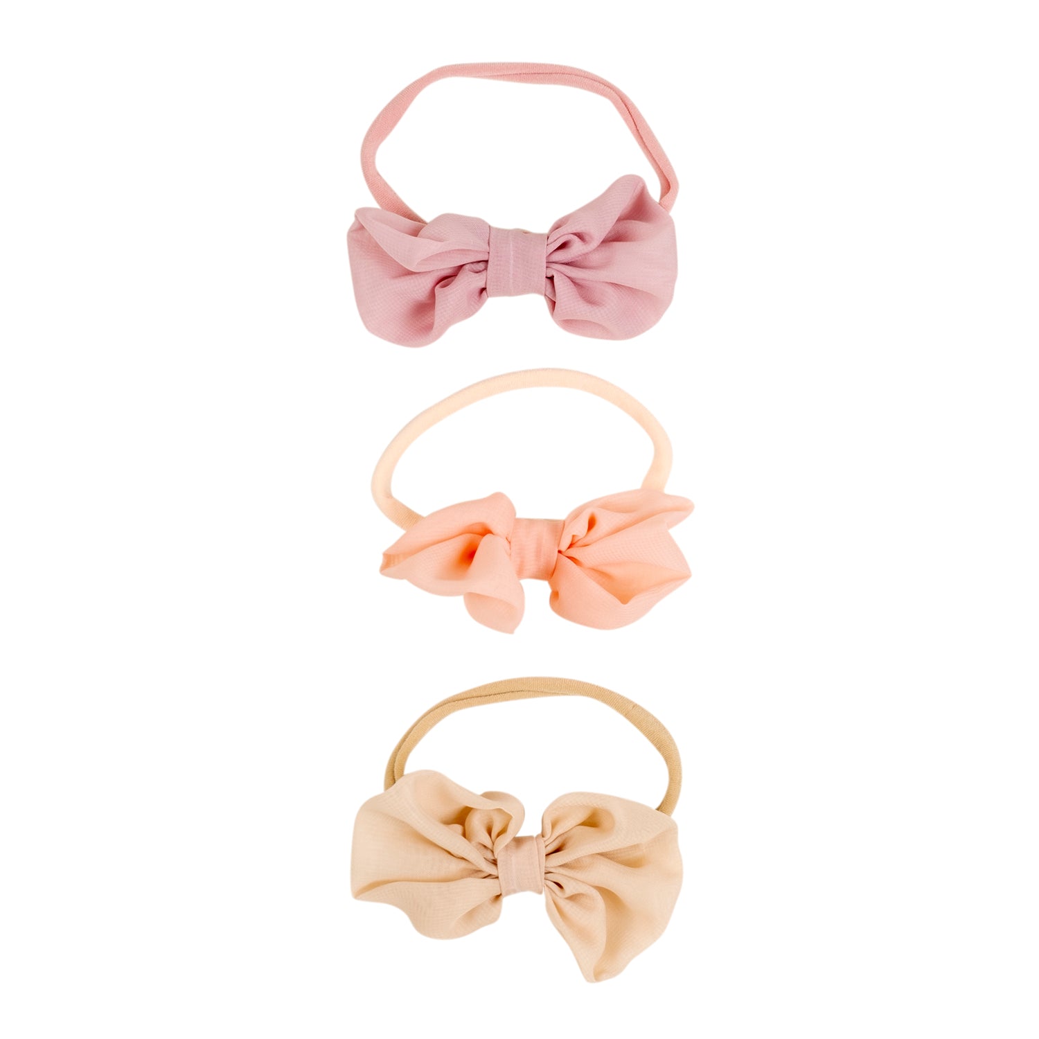 Baby Moo Pretty Bow Infant Girl 6-Piece Gift Hairband And Socks Set - Pink