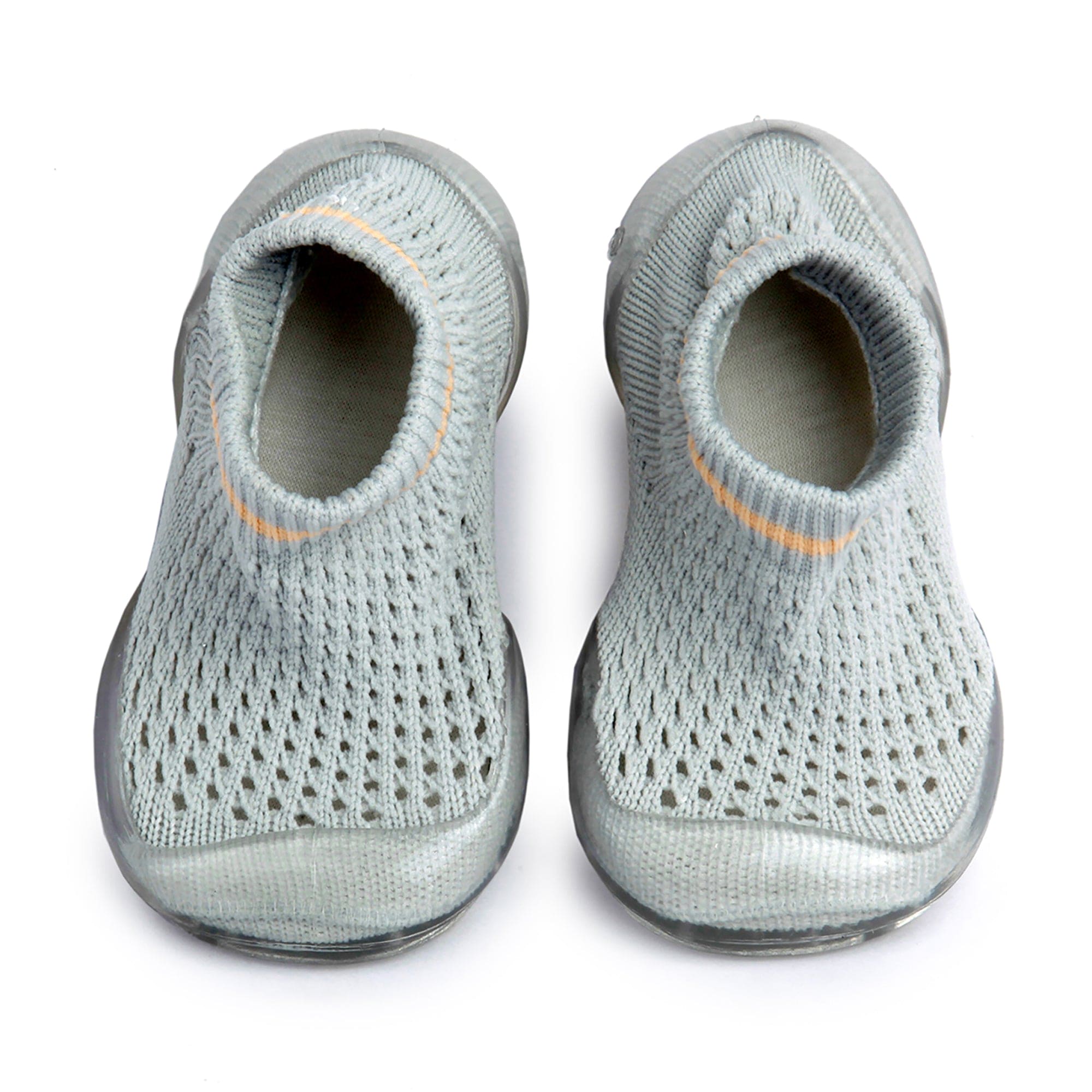 Comfy Knitted Grey Slip-On Shoes