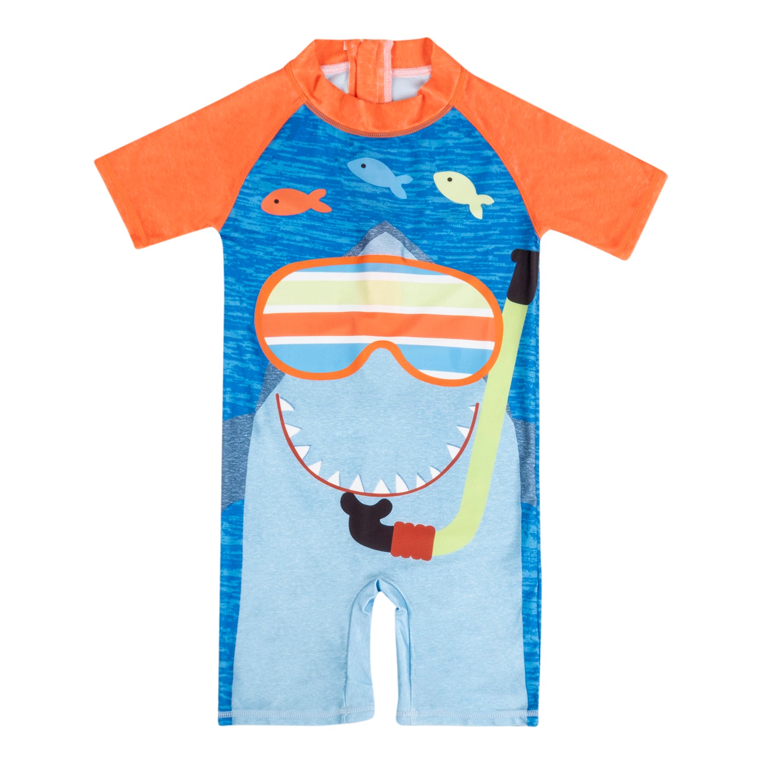 Baby Moo Scuba Beach Bodysuit One-Piece Swimsuit Pool Swimming Costume - Blue