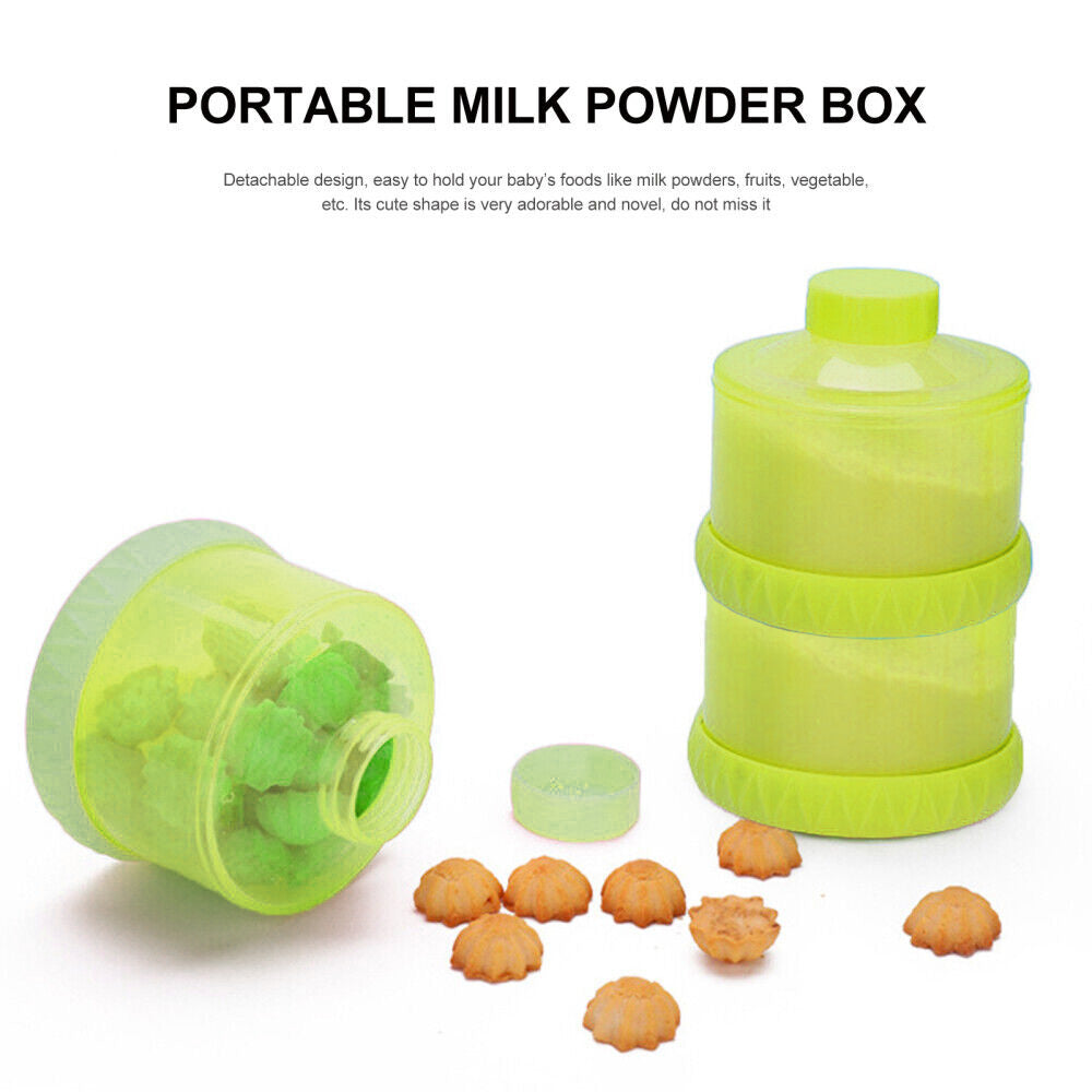 Baby Moo 3 Layer Portable BPA Free Milk Powder Container - Green