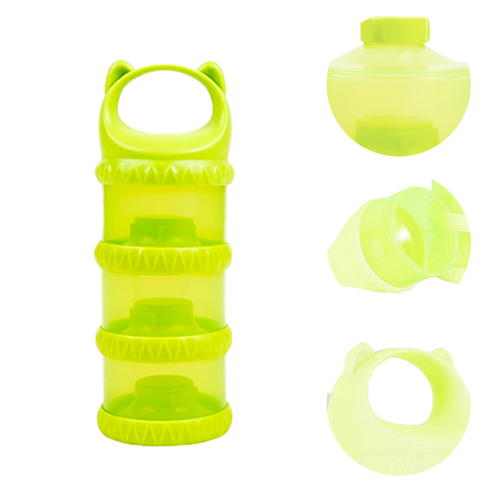 Baby Moo 3 Layer Portable BPA Free Milk Powder Container - Green