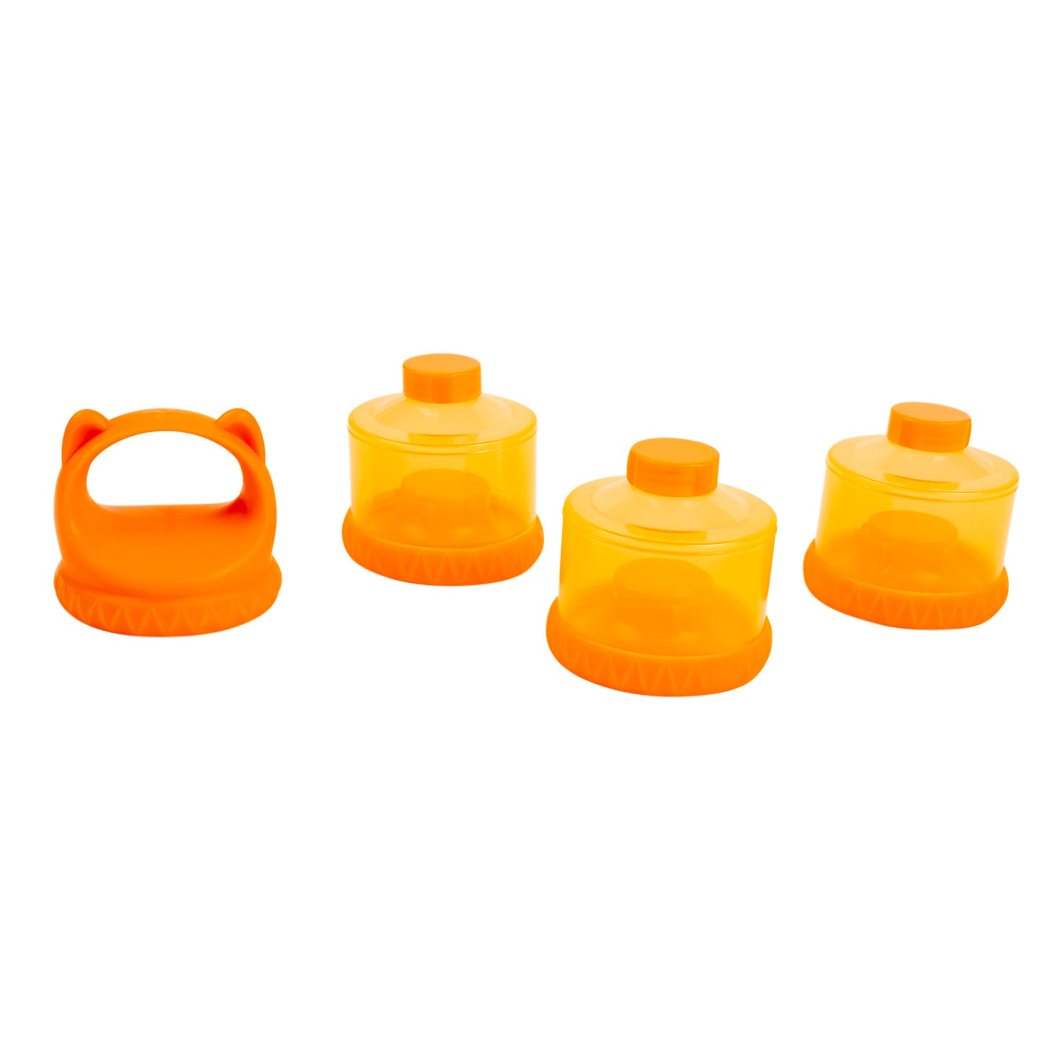 Baby Moo 3 Layer Portable BPA Free Milk Powder Container - Orange