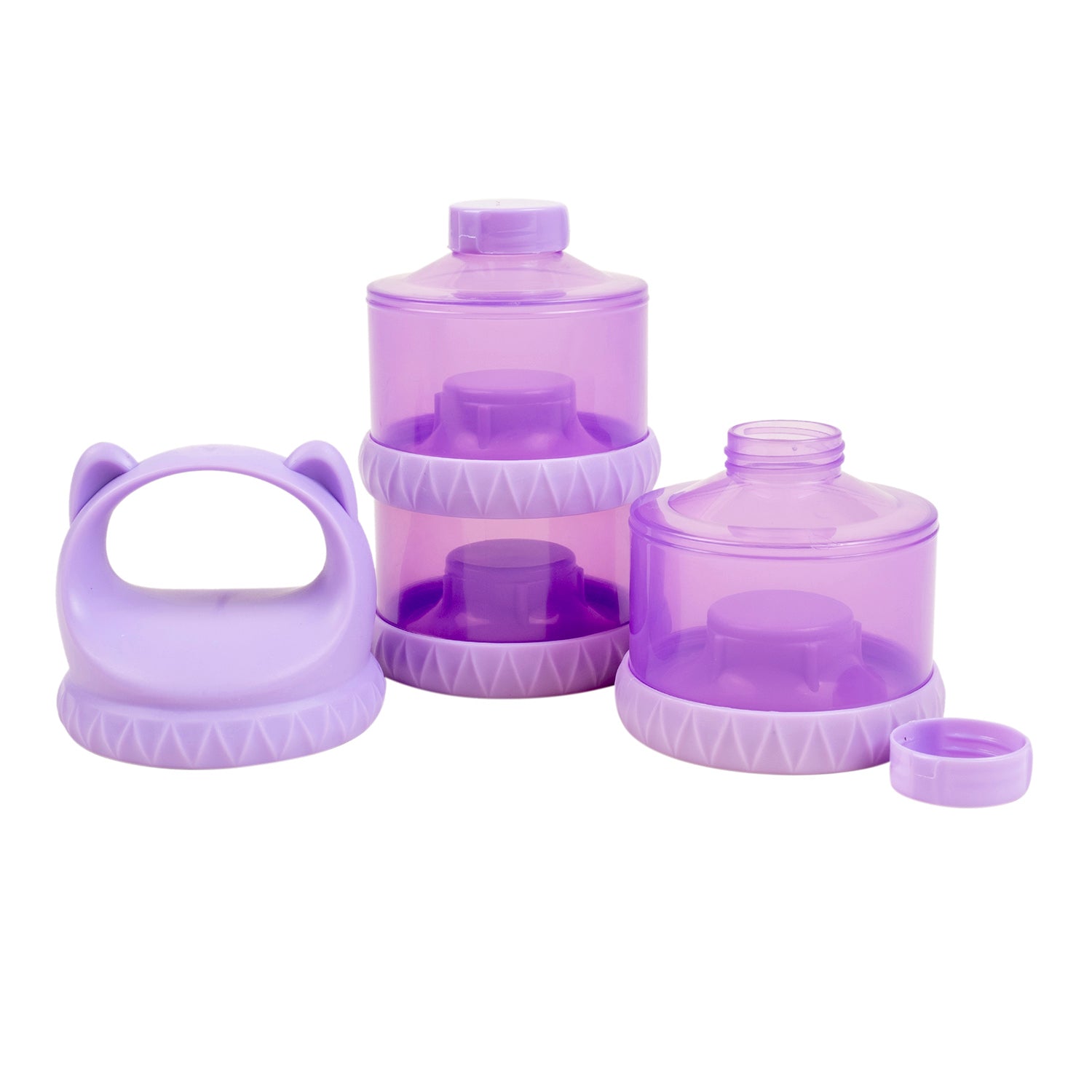 Baby Moo 3 Layer Portable BPA Free Milk Powder Container - Purple