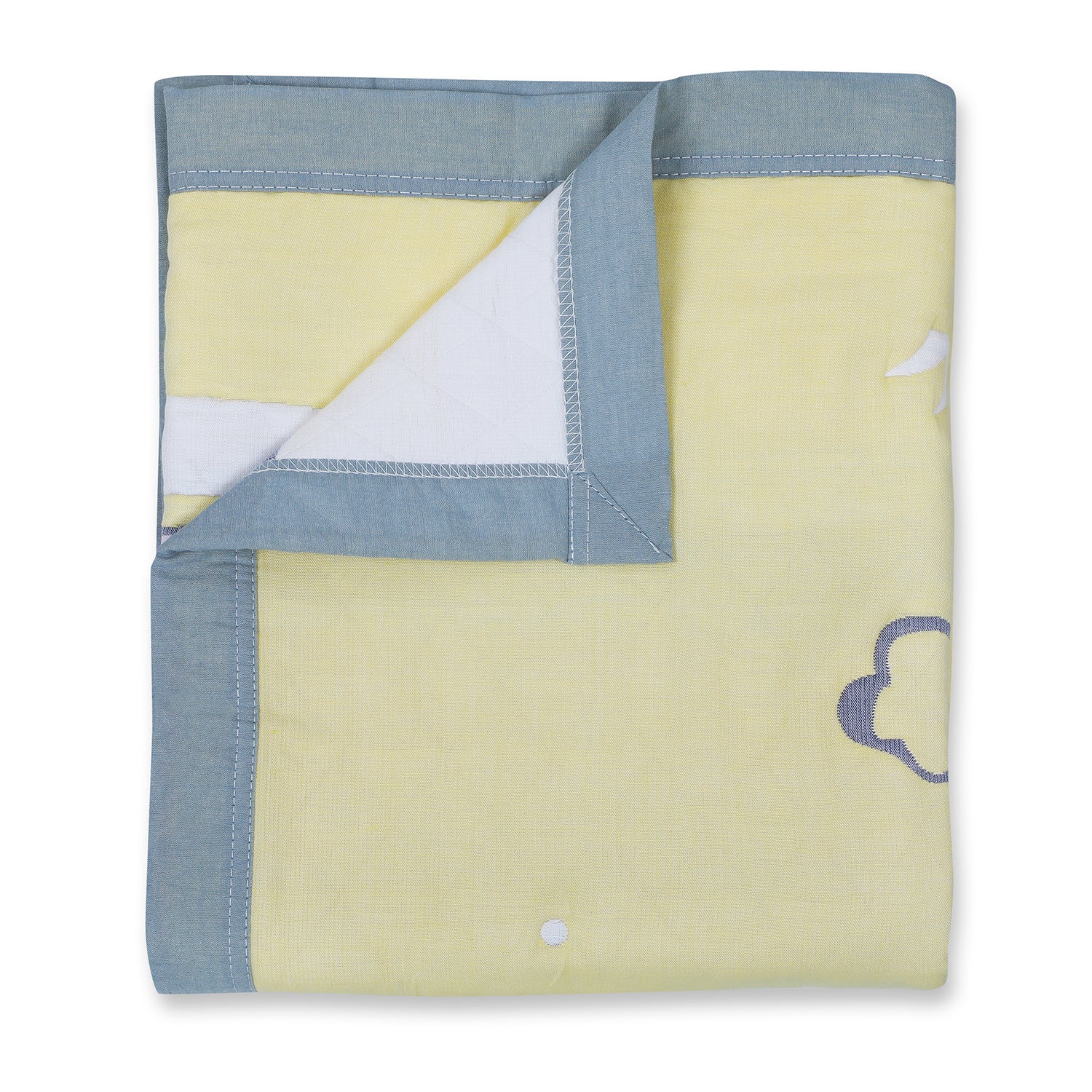 Baby Moo Wild Tiger All Season Medium Muslin Blanket - Yellow - Baby Moo