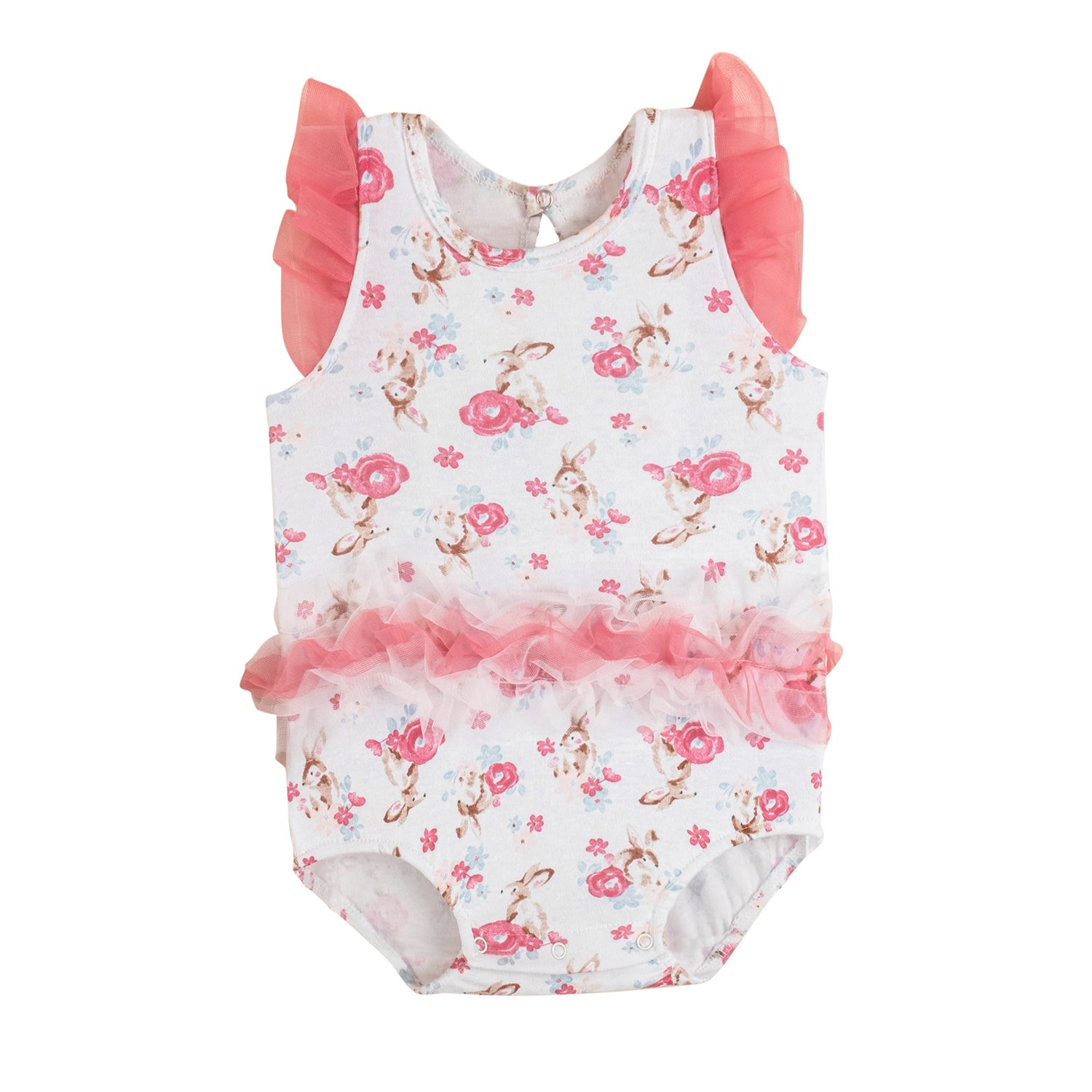 Baby Moo Garden Gift Set 3 Piece With Bodysuit, Socks And Headband - Pink, White