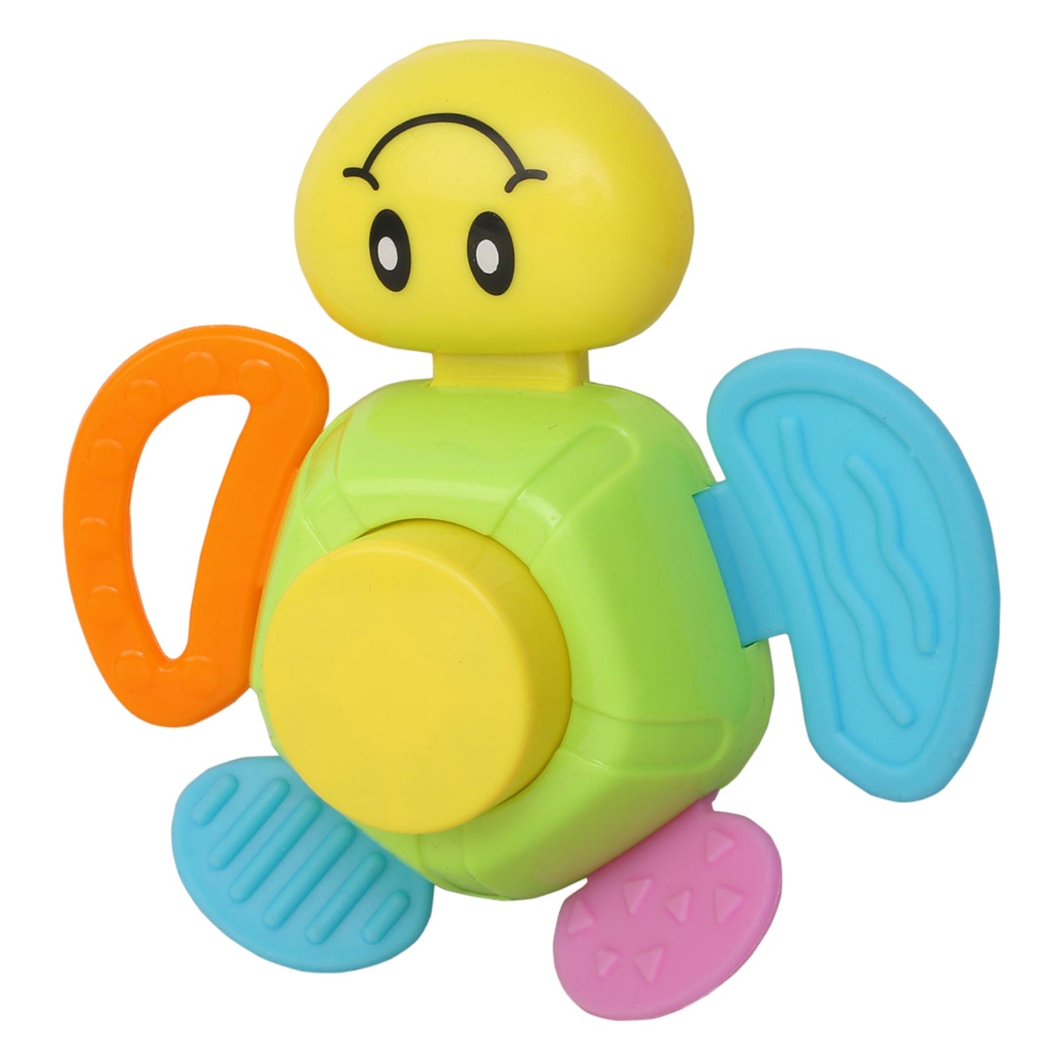 Smiley Multicolour Touch Button Rattle Toy