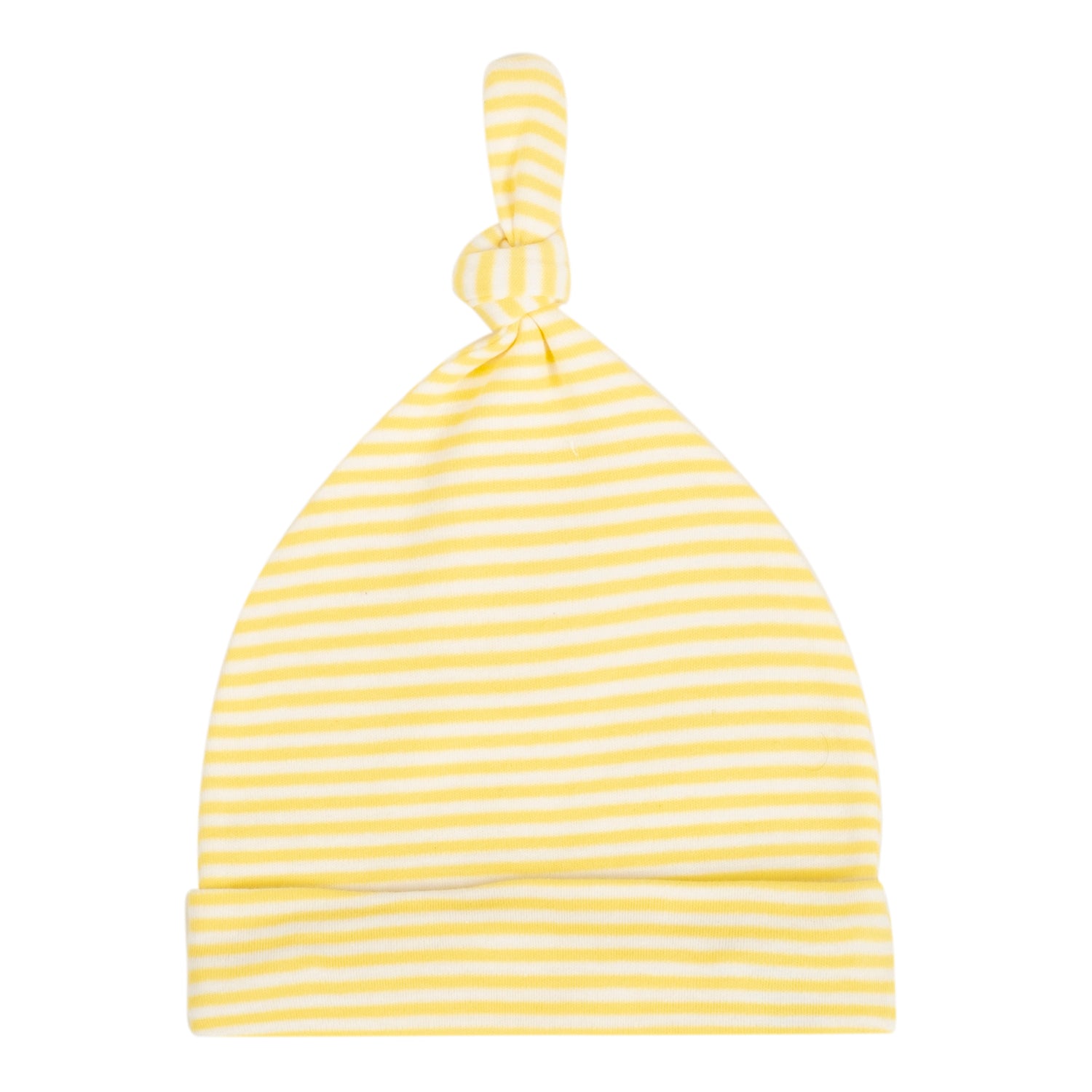 Baby Moo Mommy's Little Sunshine Knotted Infants Ultra Soft 100% Cotton All Season Pack of 3 Caps - Yellow