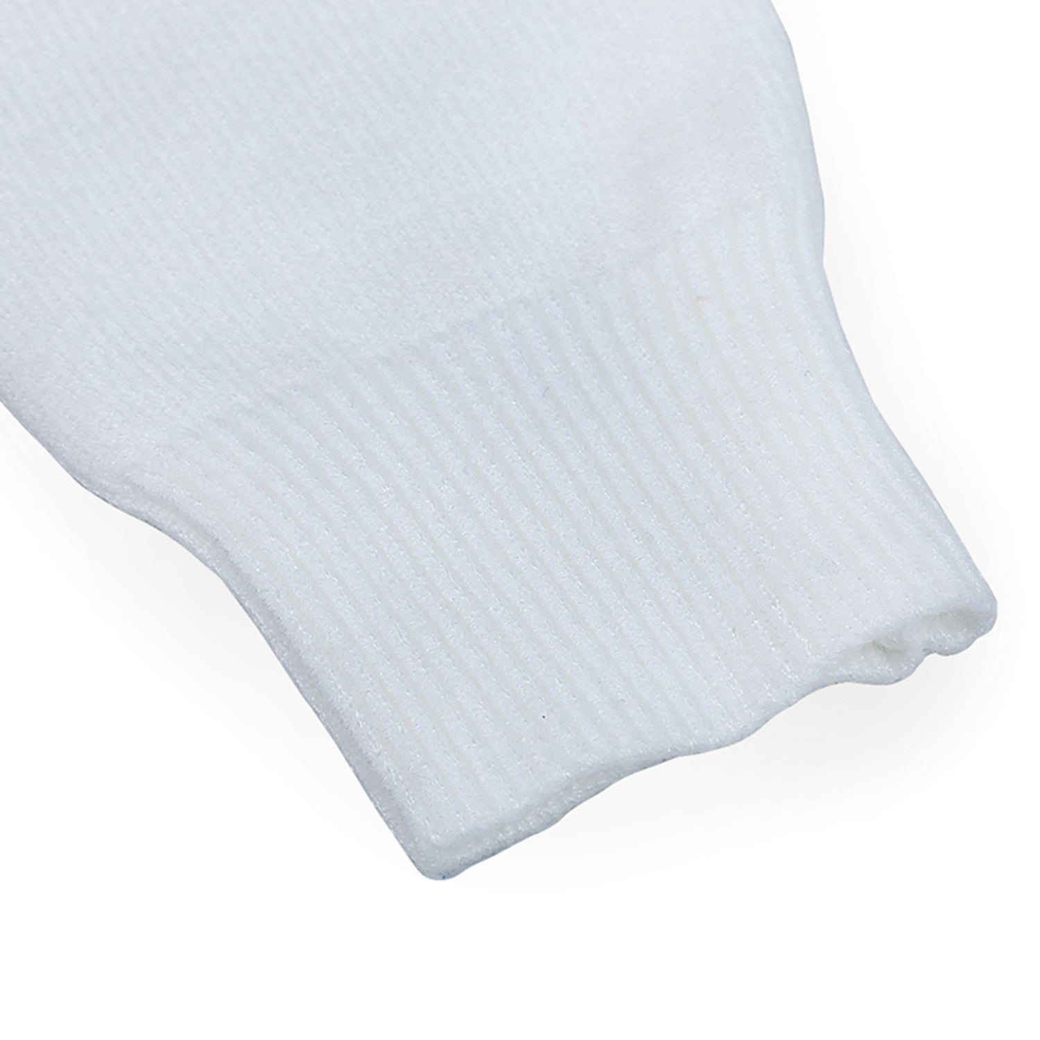 Basic Polo Neck Ribbed Premium Full Sleeves Knitted Kids Sweater - White
