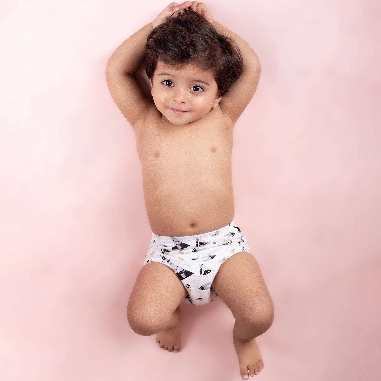 Baby Moo Sailor Captain Reusable Cloth Training Diaper Panty - Multicolour
