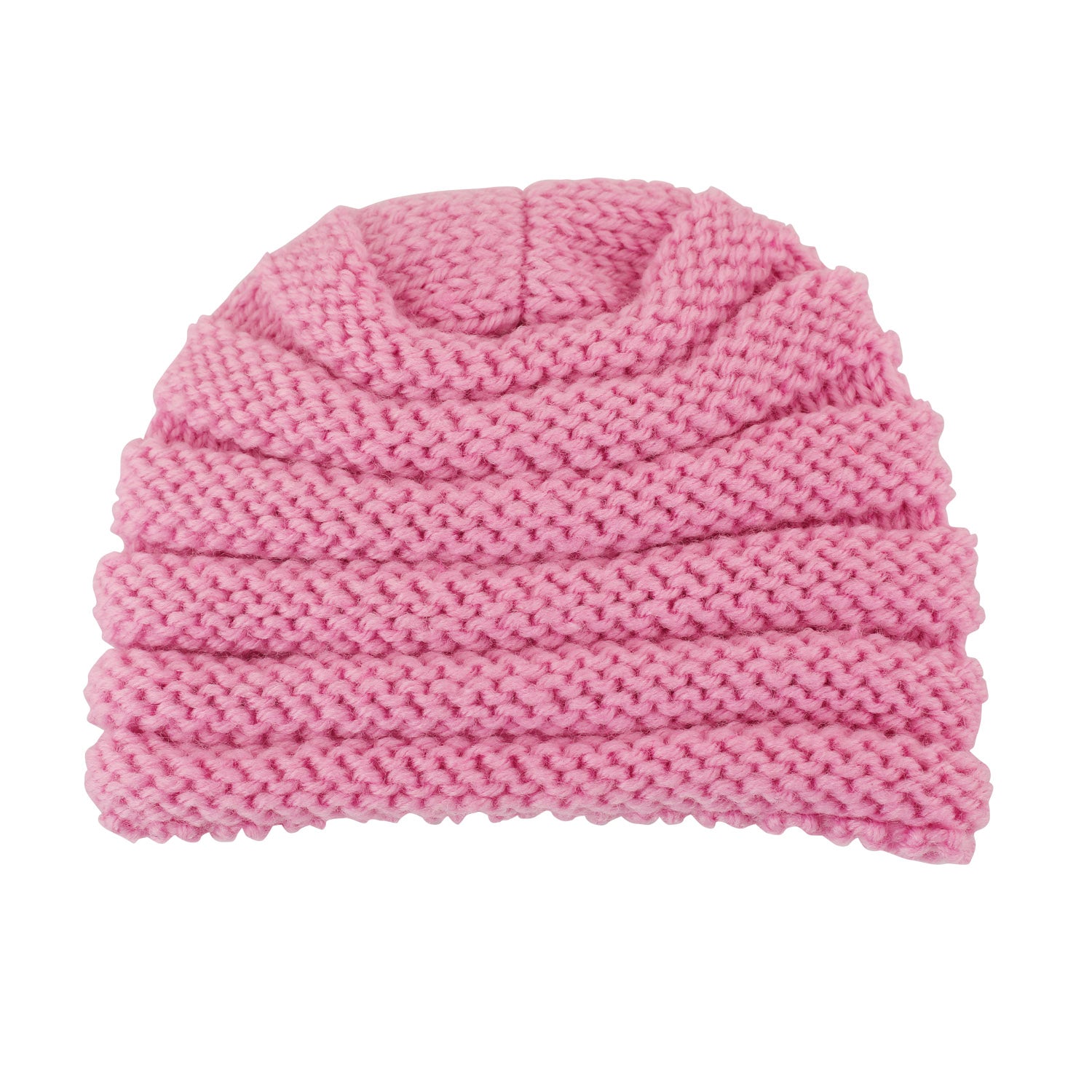 Floral Pink Turban Cap