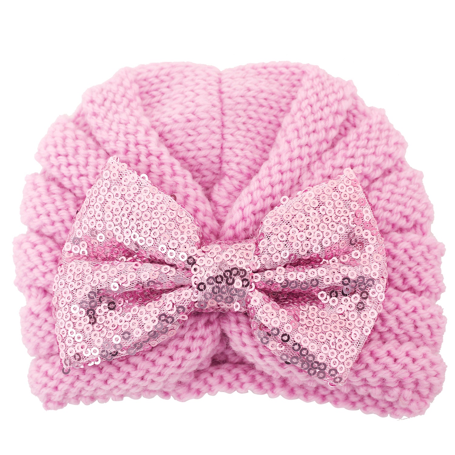 Partywear Pink Turban Cap