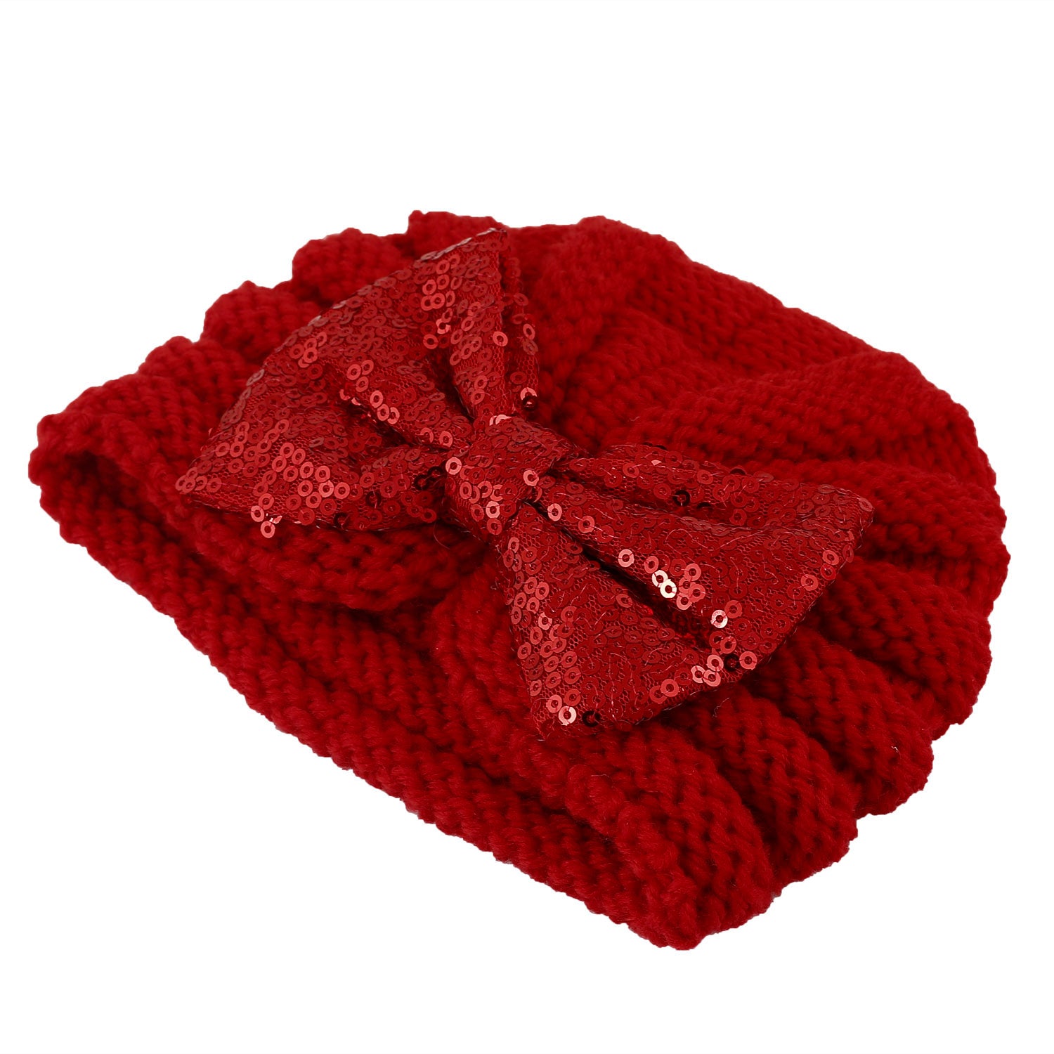 Partywear Red Turban Cap