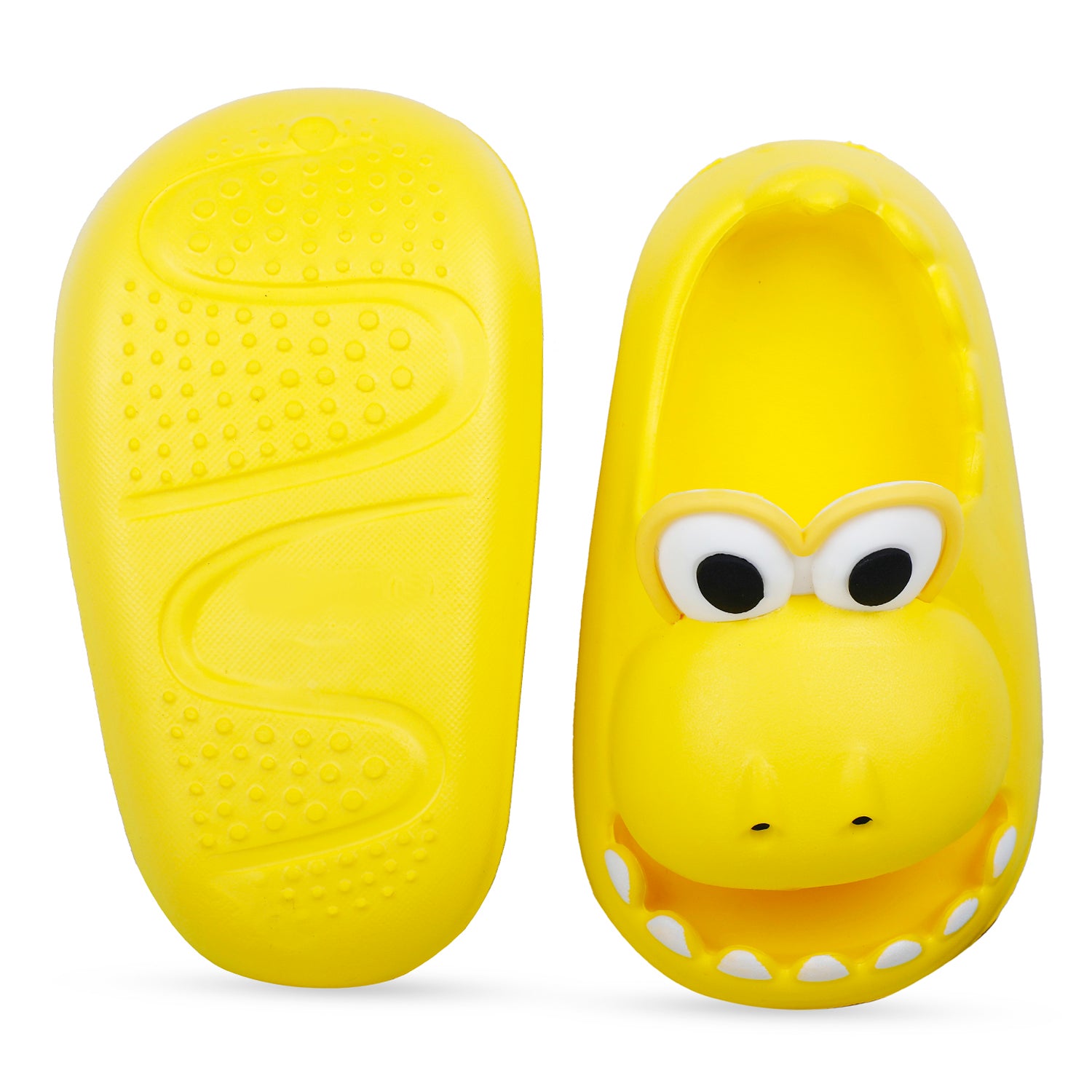 Baby Moo Crocodile Beach Slippers 3D Cartoon Sliders - Yellow - Baby Moo