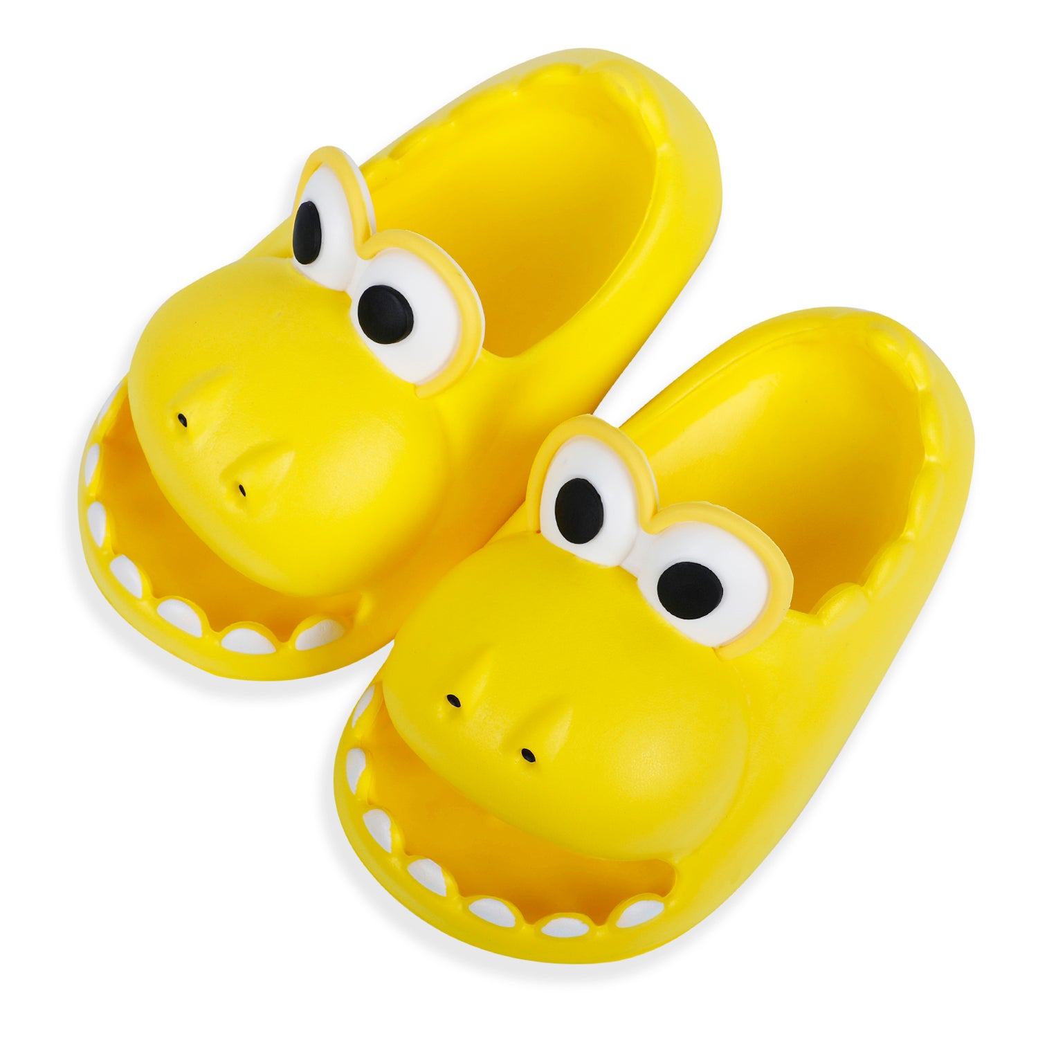 Baby Moo Crocodile Beach Slippers 3D Cartoon Sliders - Yellow - Baby Moo
