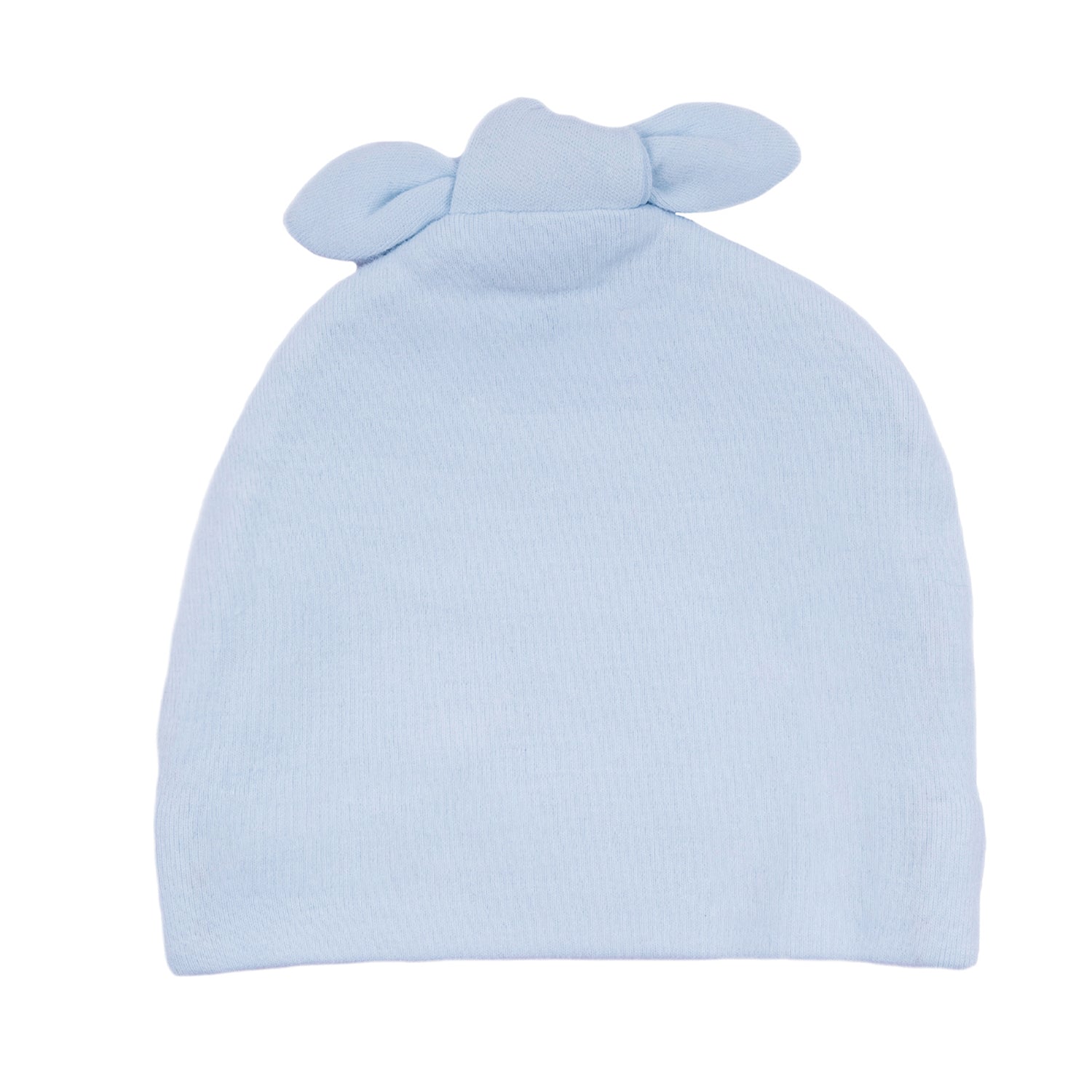 Baby Moo Striped All Season Stretchable Hosiery Warm 3D Beanie Cap - Blue, Grey