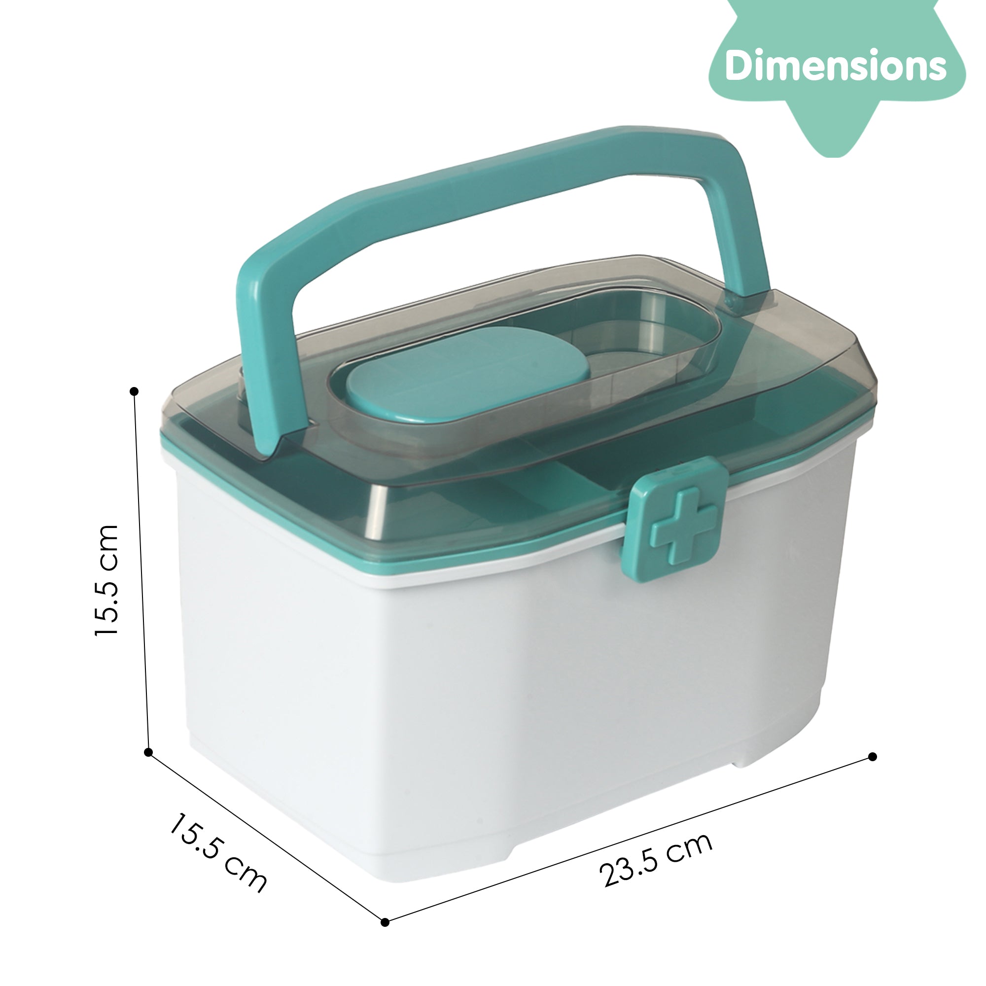 Small Sea Green Medicine Box
