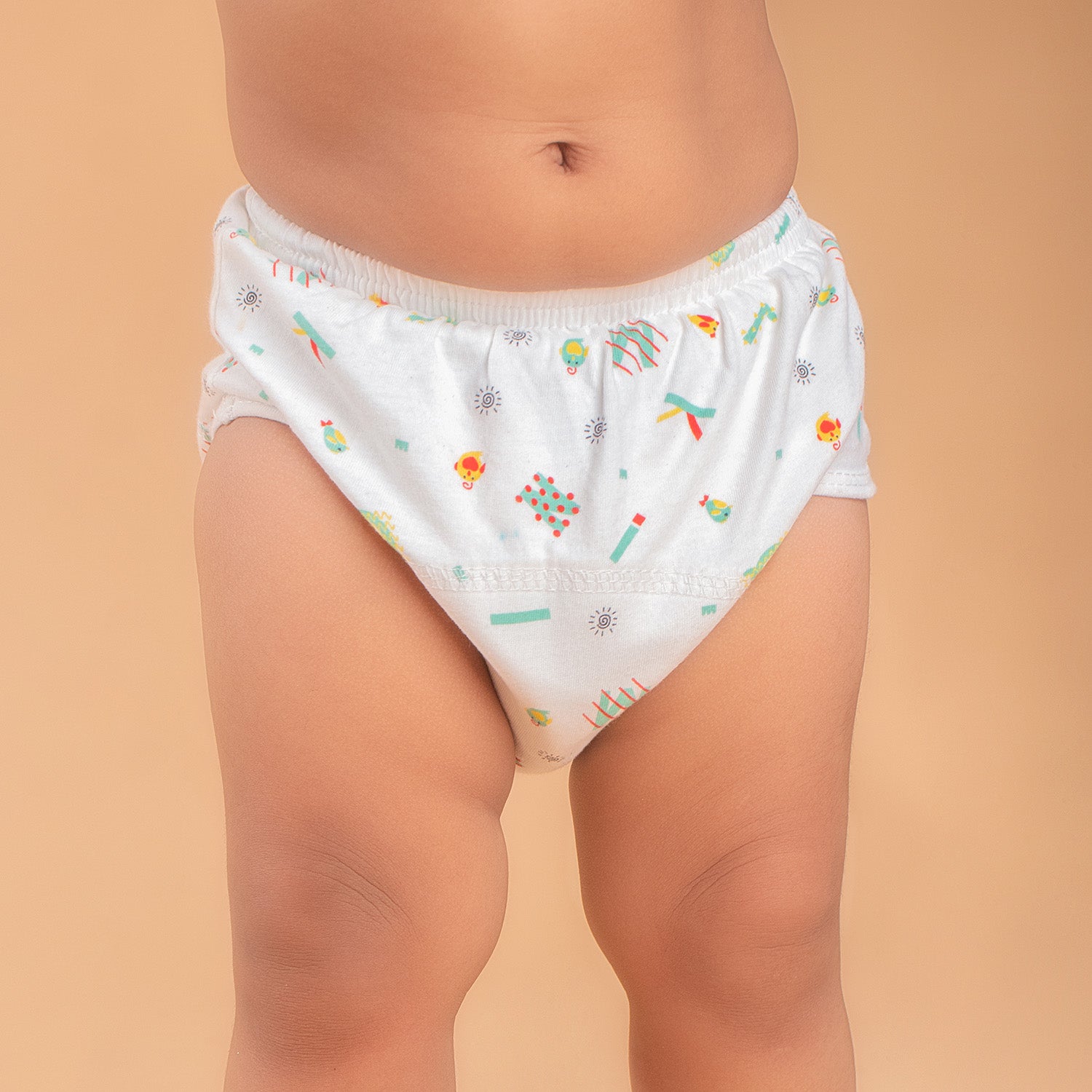 Baby Moo Abstract Letters Reusable Cloth Training Diaper Panty - Multicolour