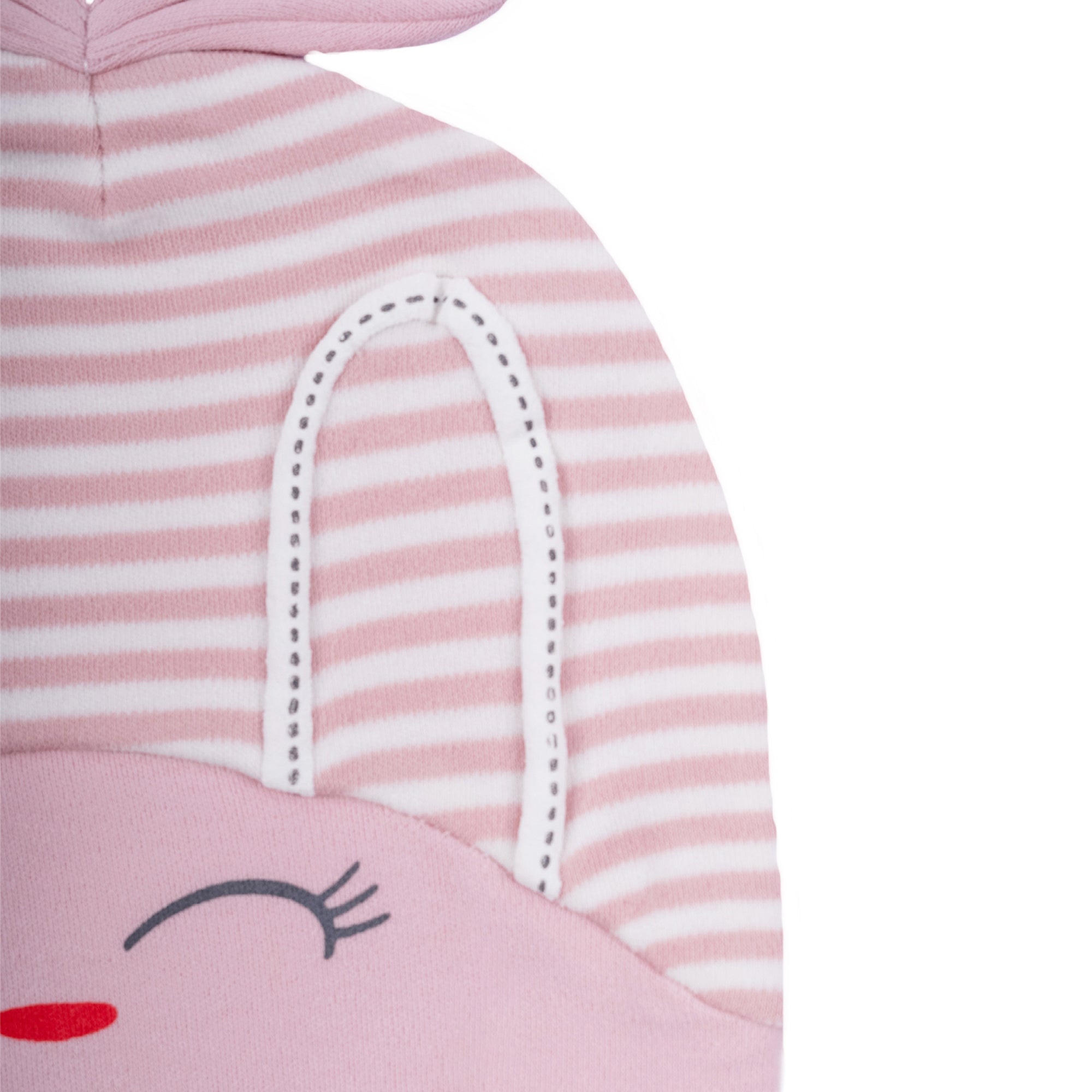 Baby Moo Jolly Kitty All Season Stretchable Hosiery Warm 3D Beanie Cap - Pink