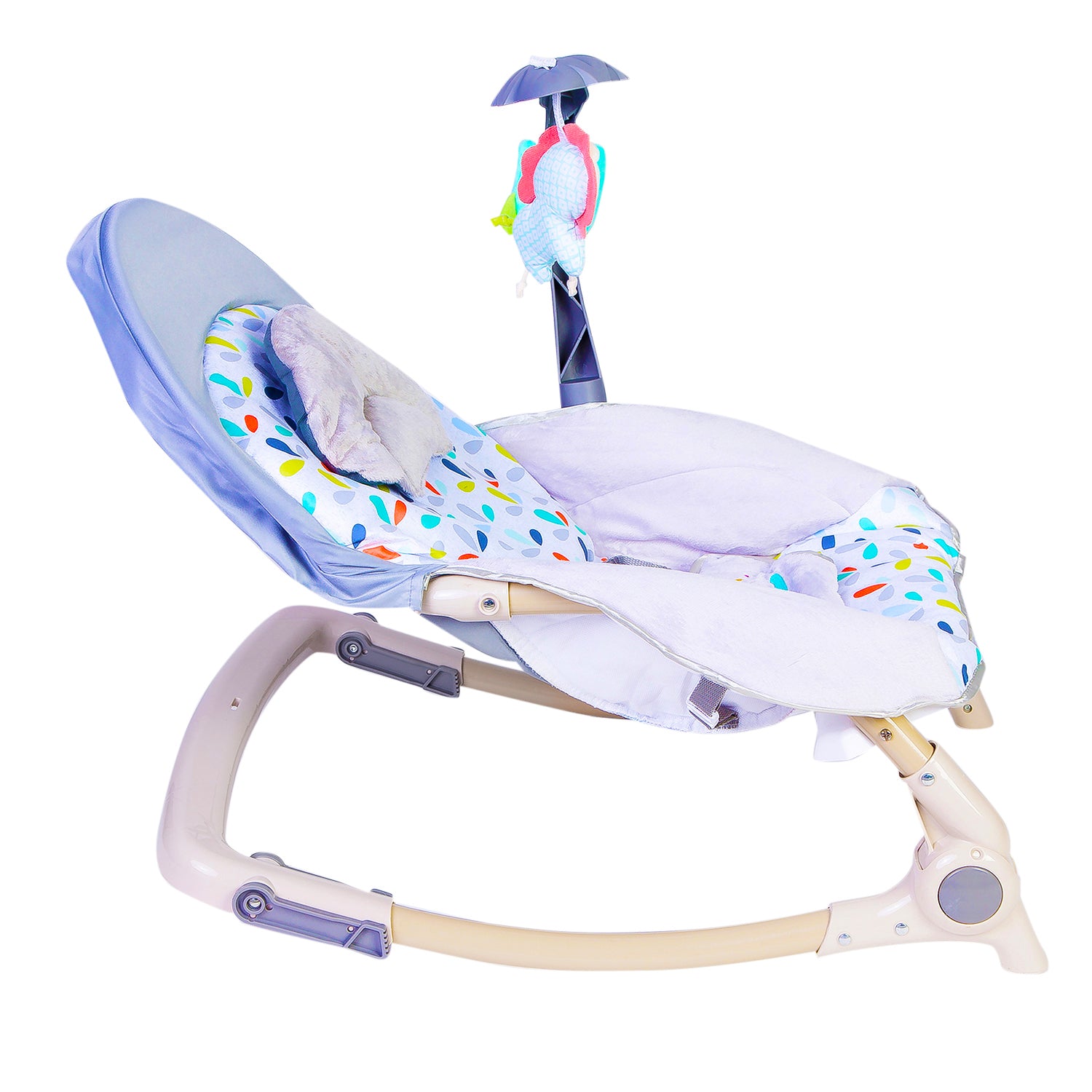 Automatic 3 Position Seat Recliner Bouncer Floral Grey