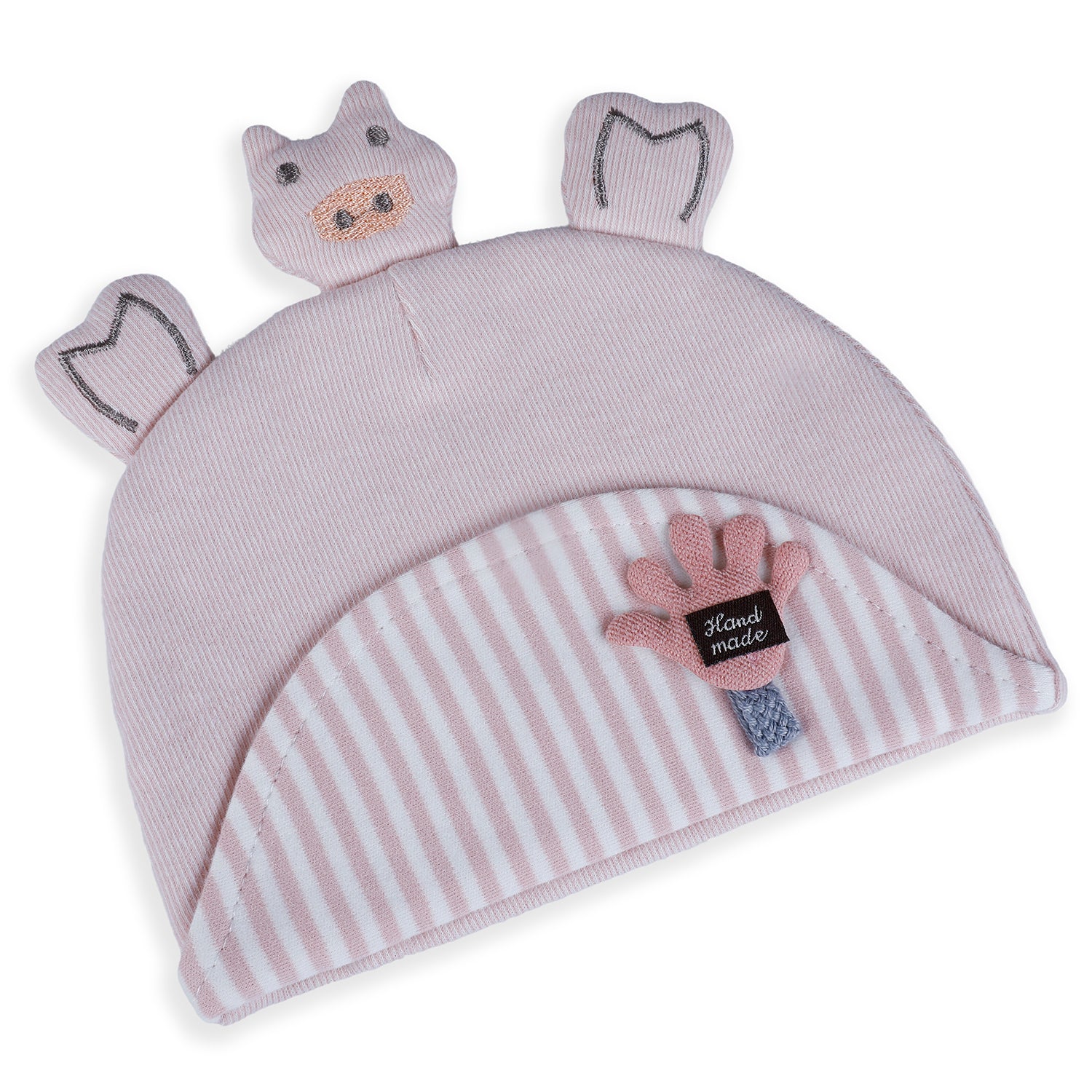 Baby Moo Cute Turtle Toddlers Cotton Cap - Pink - Baby Moo