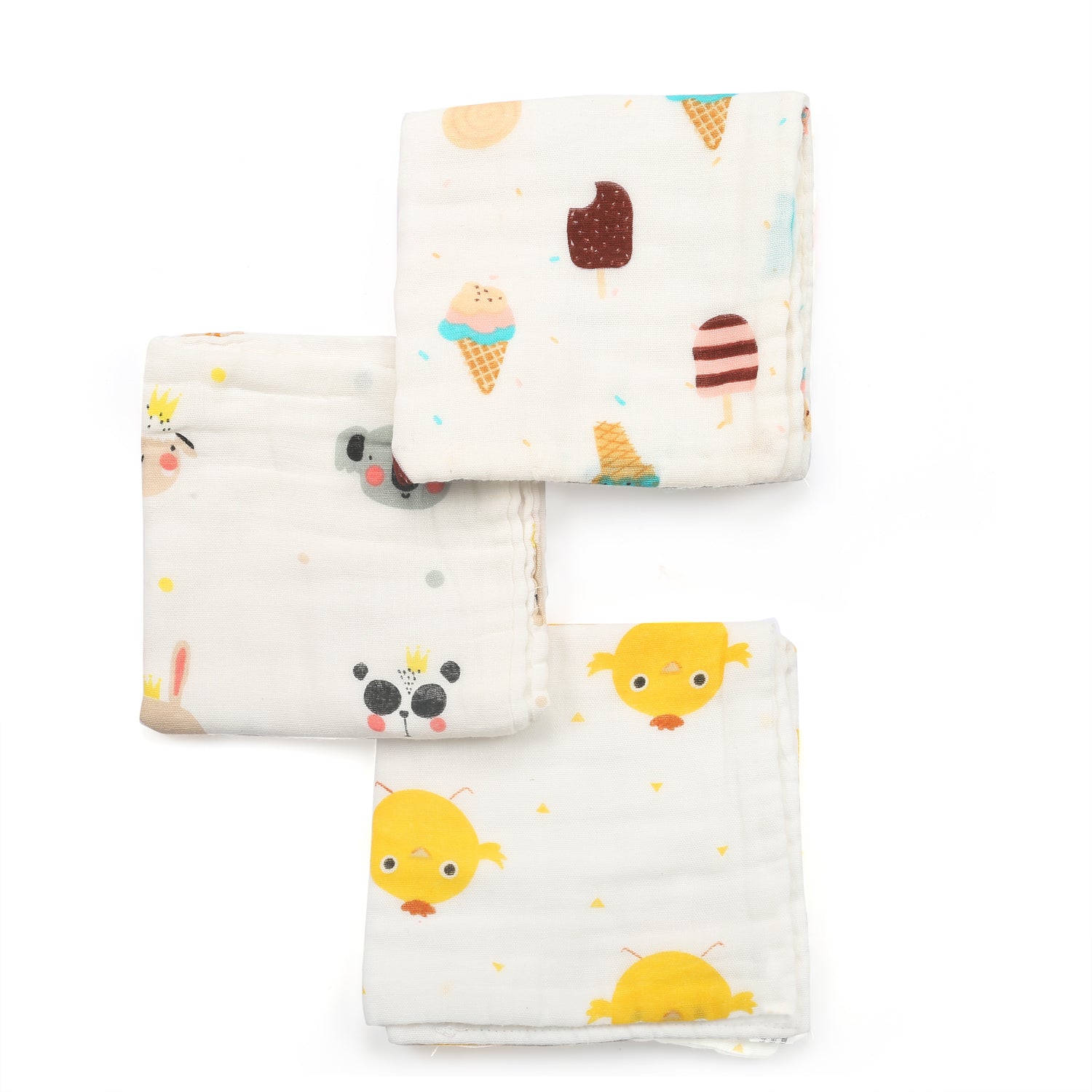 So Sweet Multicolour 3 Pk Large Muslin Napkin