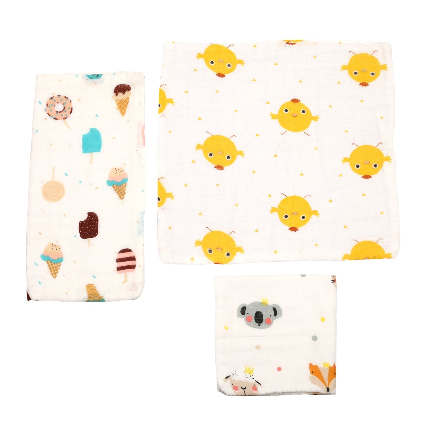 So Sweet Multicolour 3 Pk Large Muslin Napkin