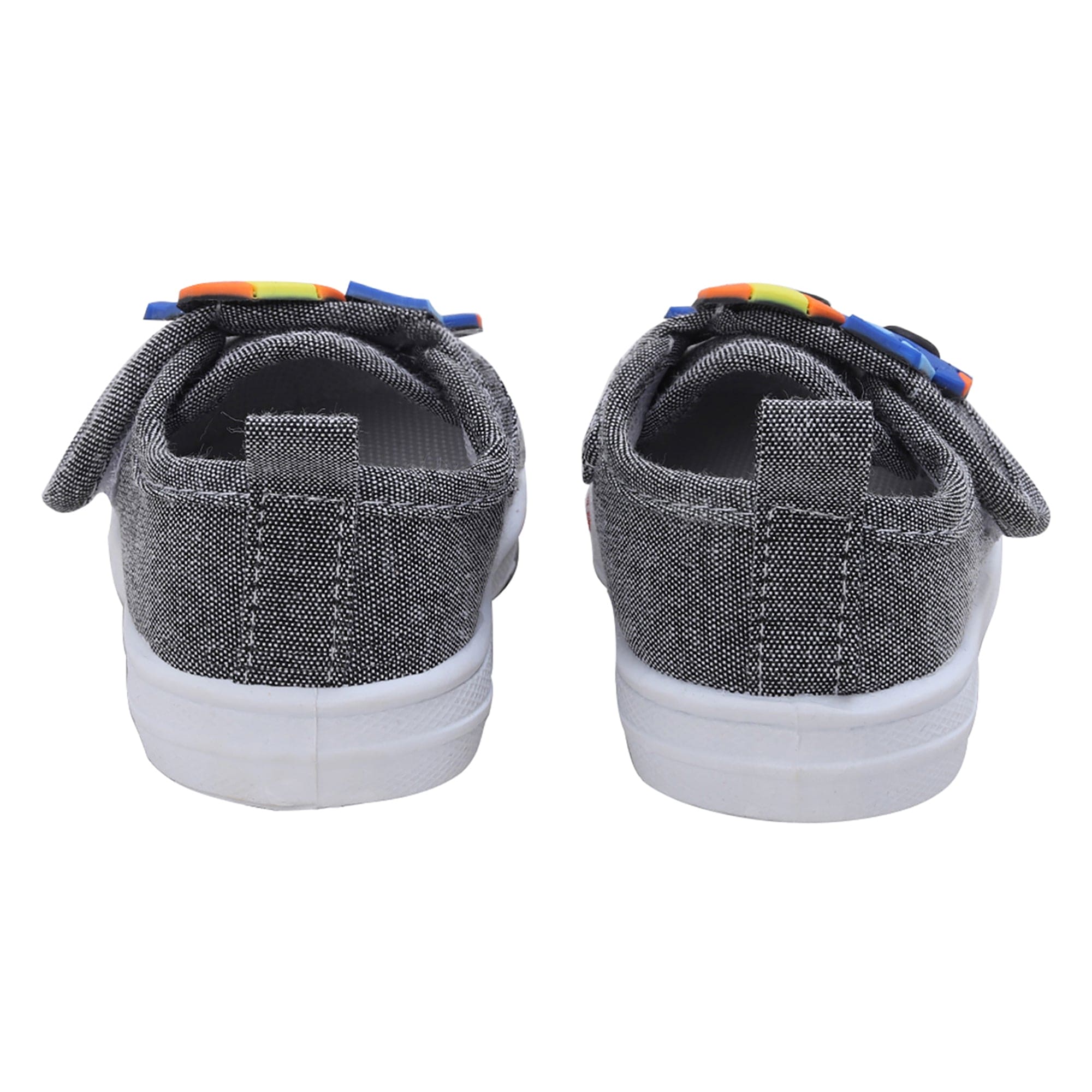 Baby Moo Mixer Truck Velcro Strap Anti-Skid Chu Chu Sound Sneakers - Grey