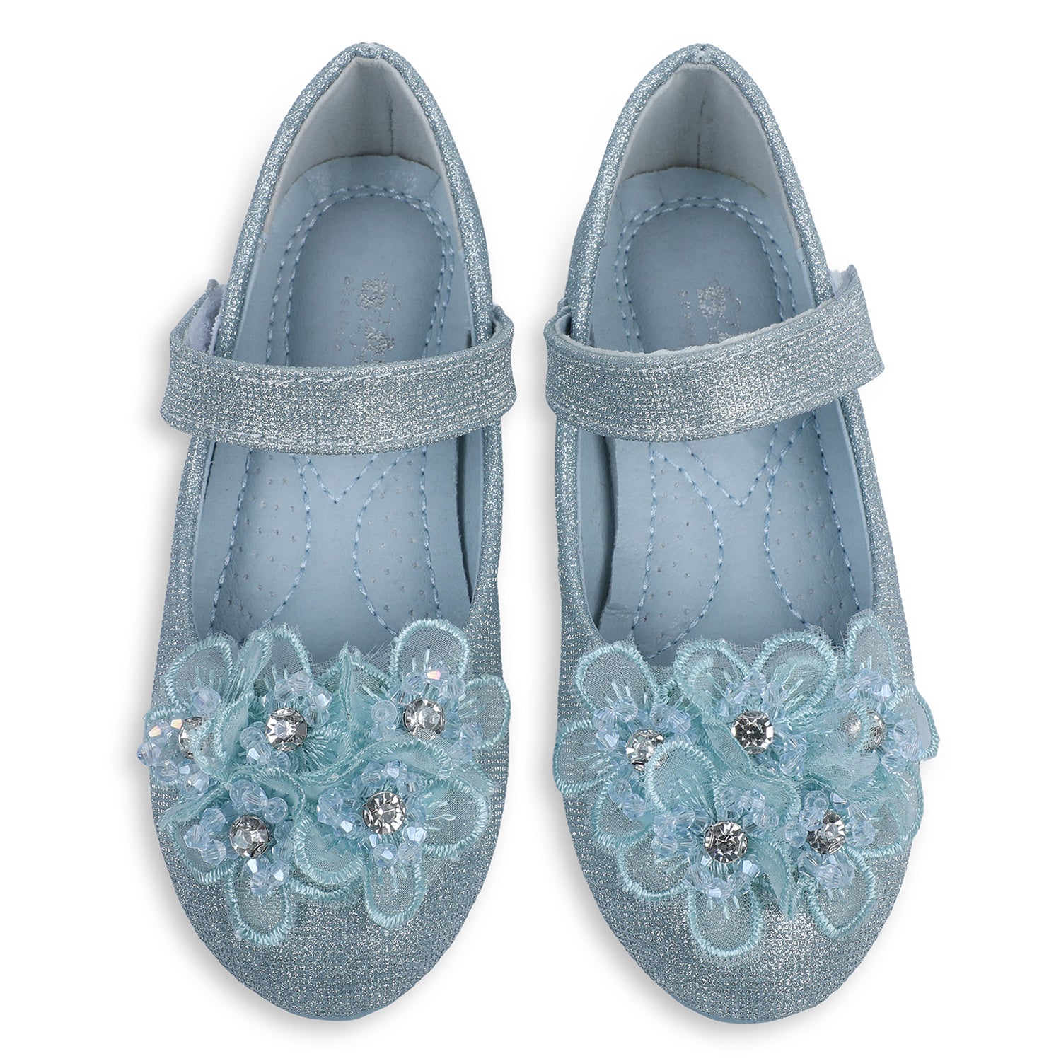 Blue flower best sale girl shoes