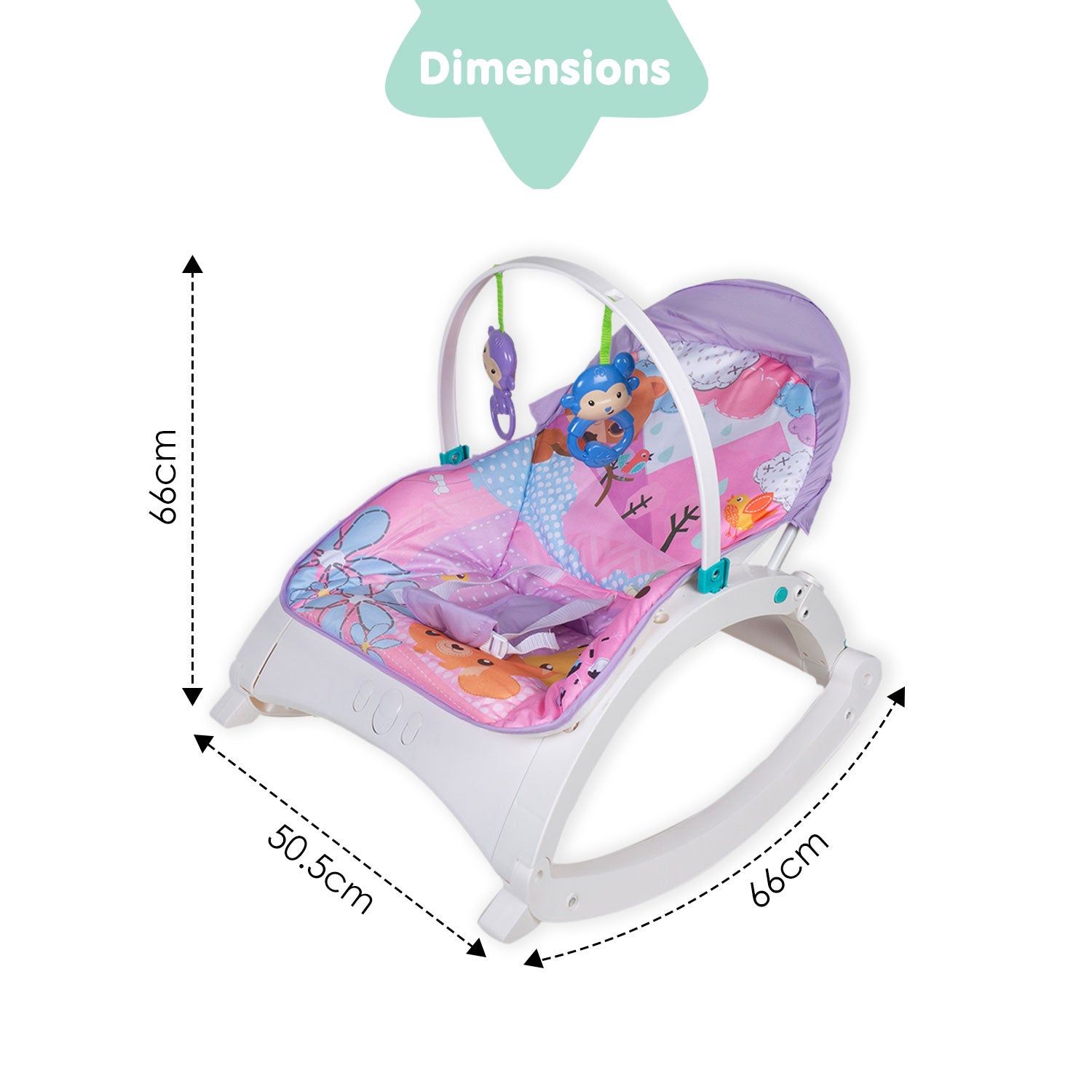 Nature Lover Purple Portable Rocker