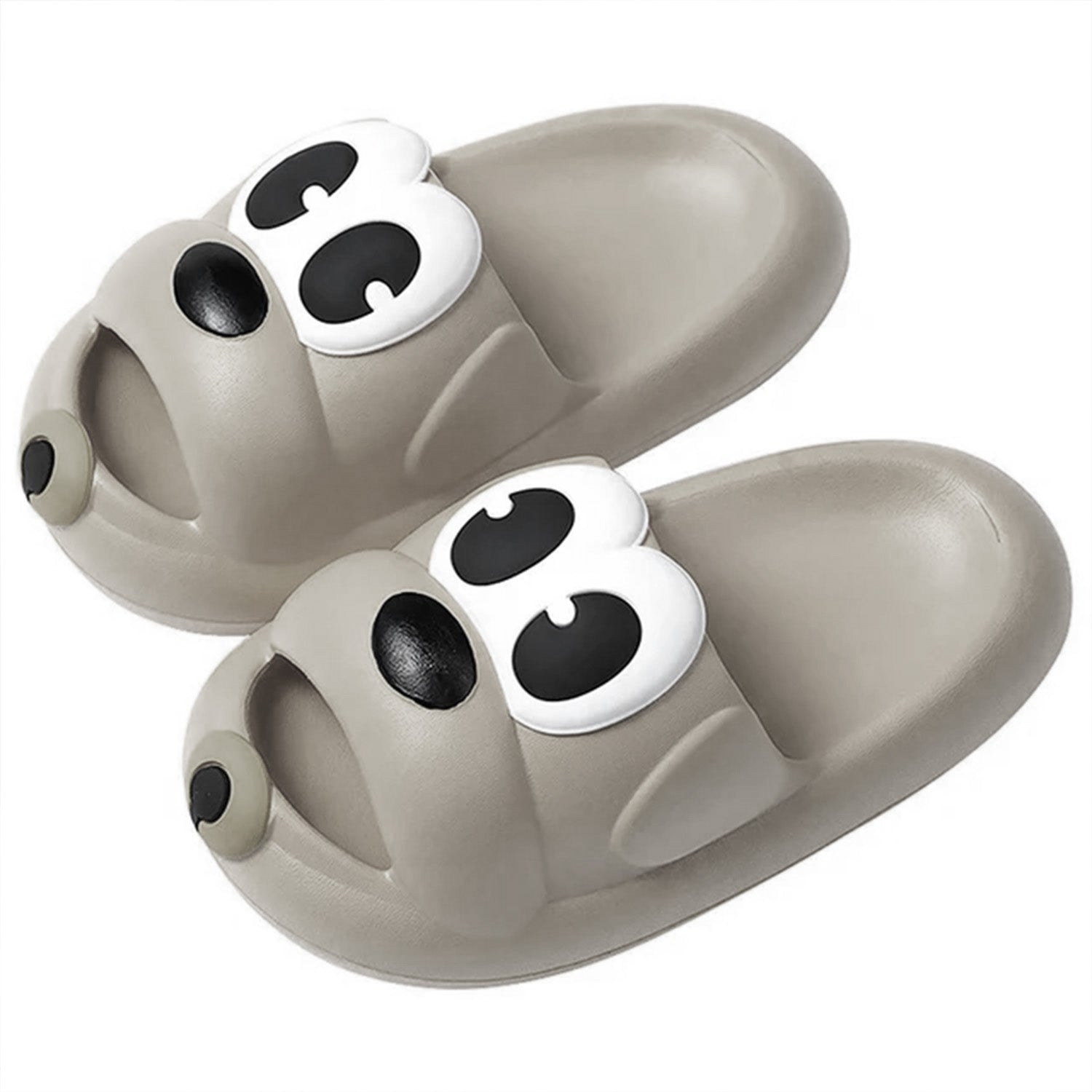 Baby Moo Dog Waterproof Soft Slippers Anti-Skid Sliders - Grey - Baby Moo