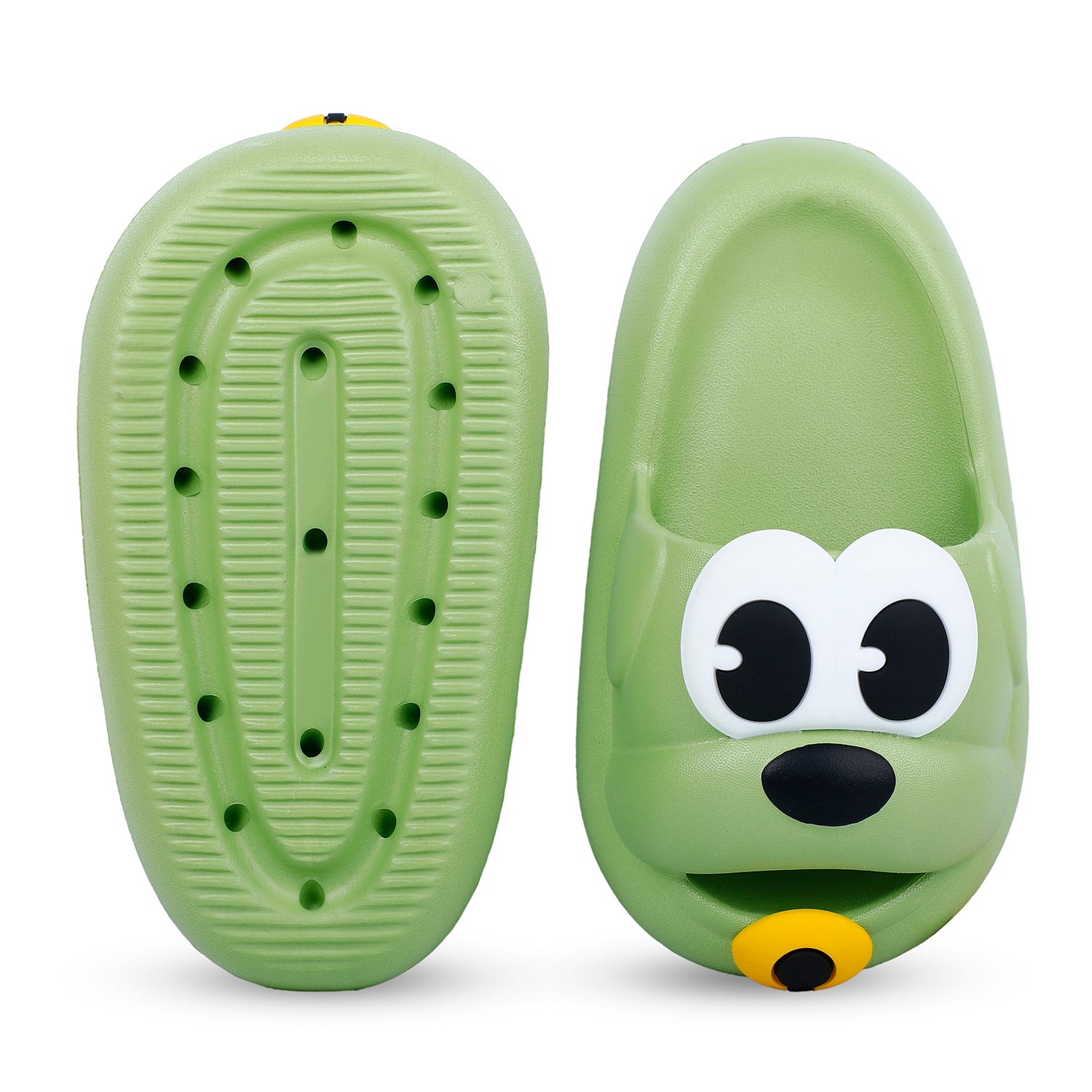 Baby Moo Dog Waterproof Soft Slippers Anti-Skid Sliders - Green - Baby Moo