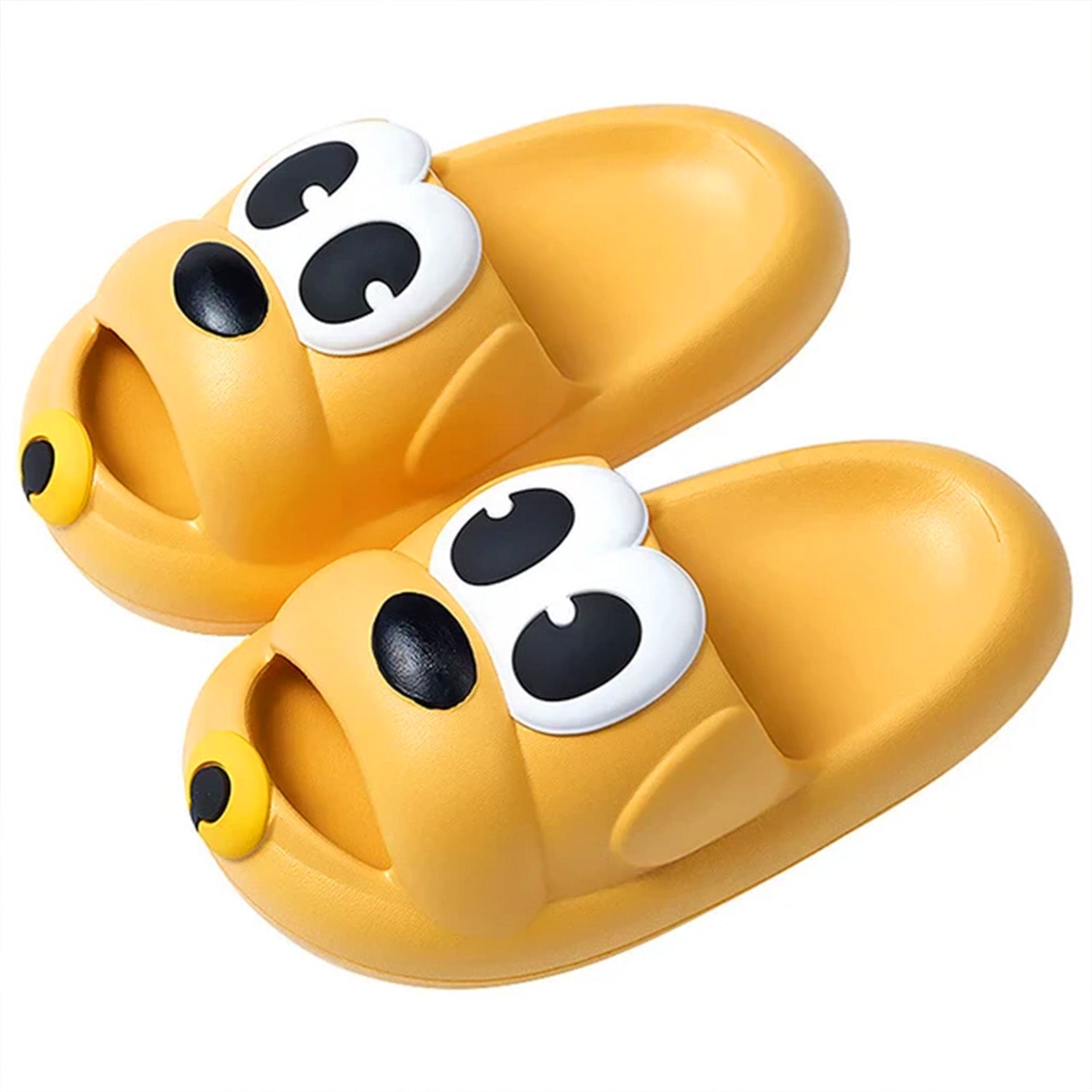 Baby Moo Dog Waterproof Soft Slippers Anti-Skid Sliders - Yellow - Baby Moo