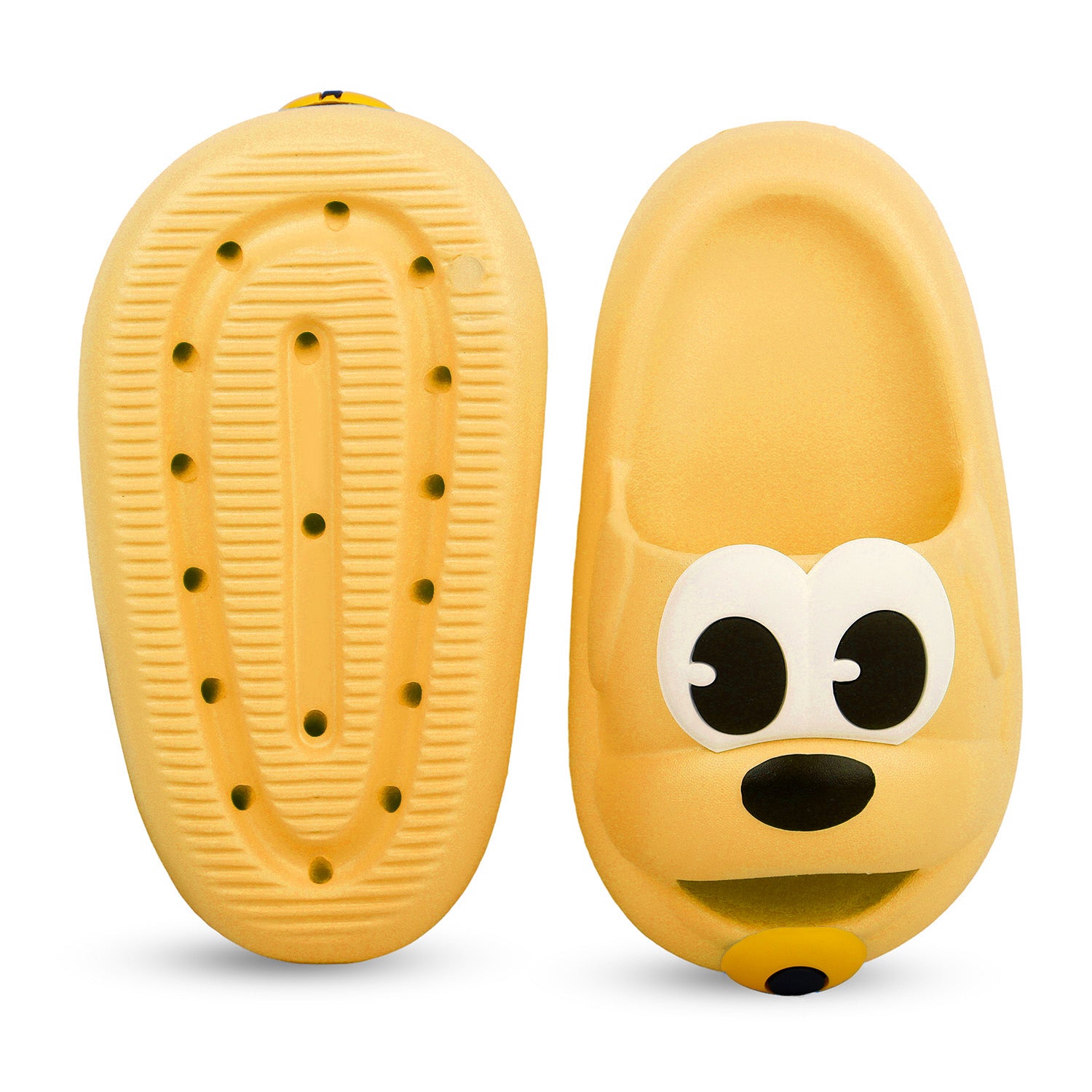 Baby Moo Dog Waterproof Soft Slippers Anti-Skid Sliders - Yellow - Baby Moo