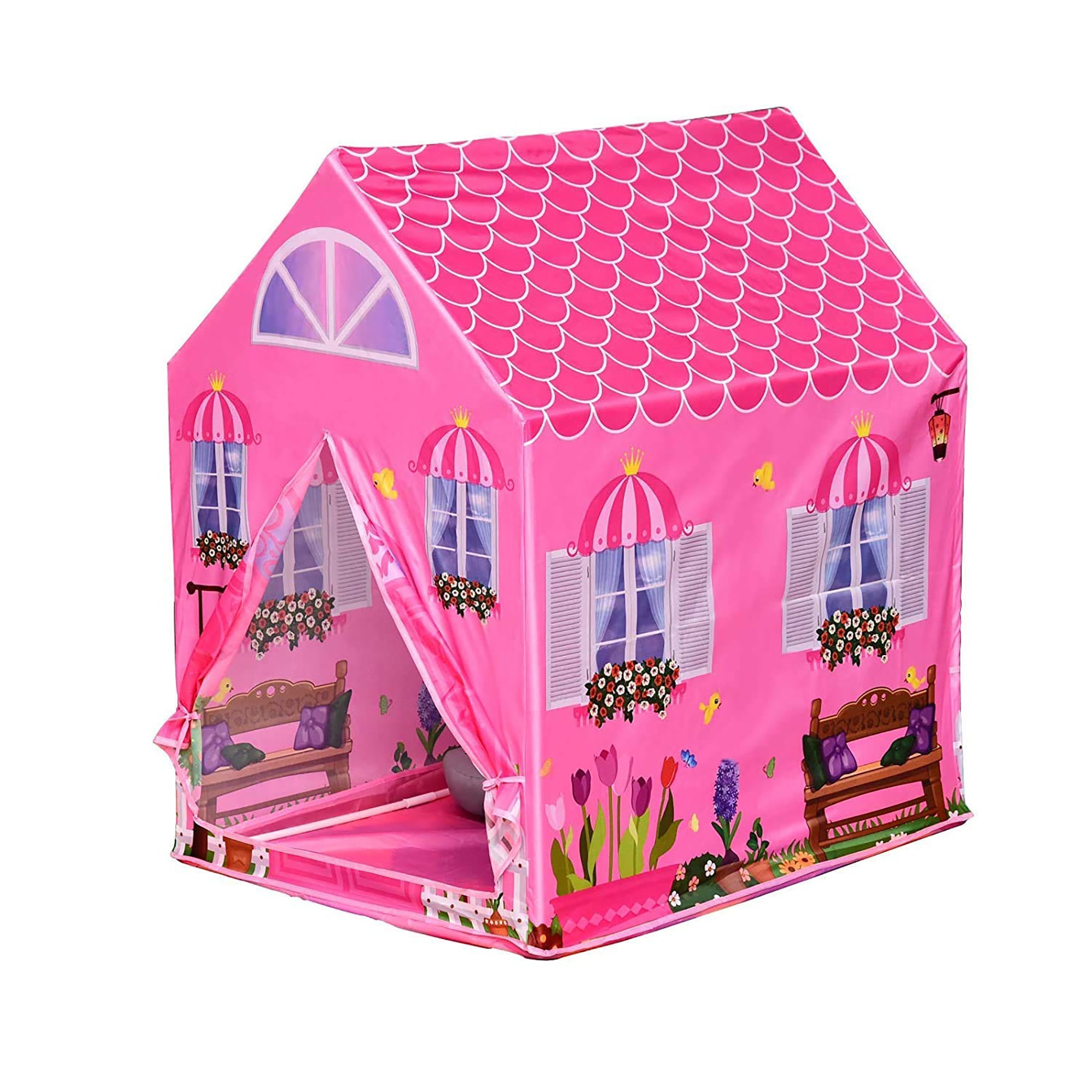 Playtime Foldable Tent House Princess Home - Pink