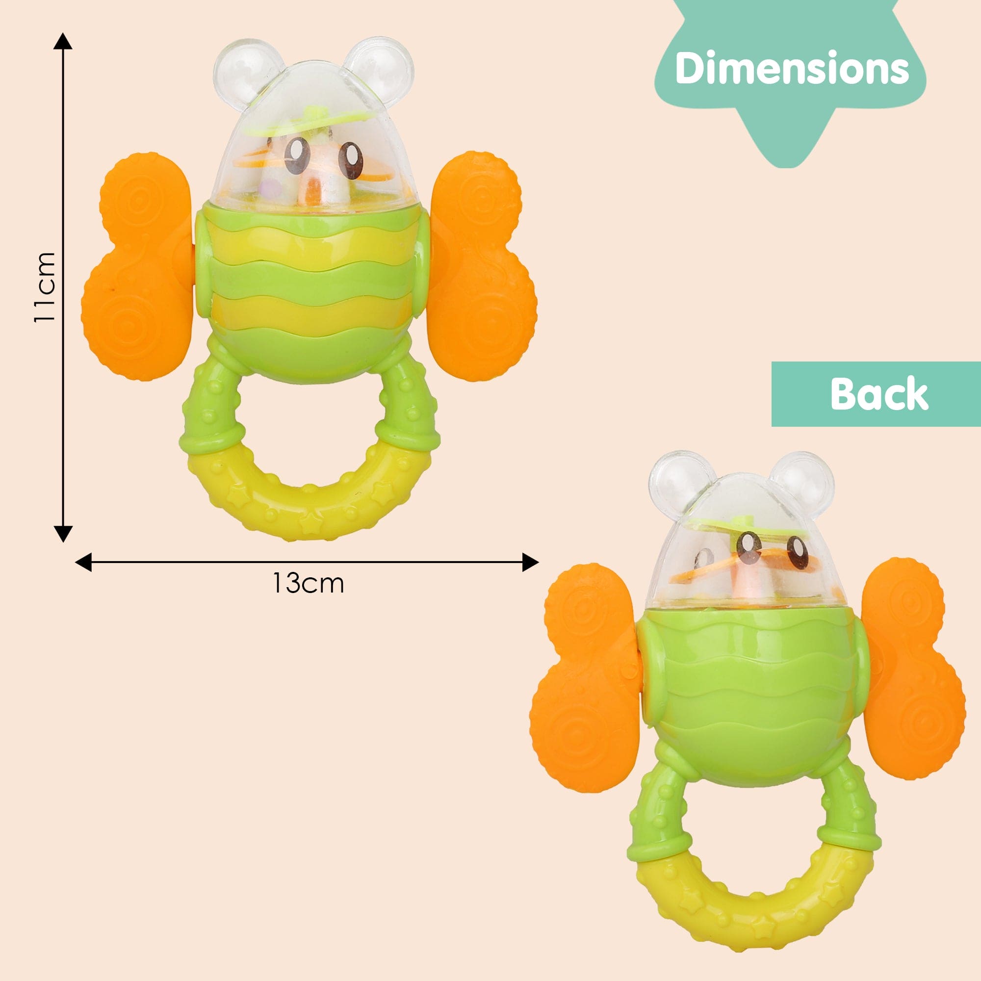 Butterfly Multicolour Rattle Teether